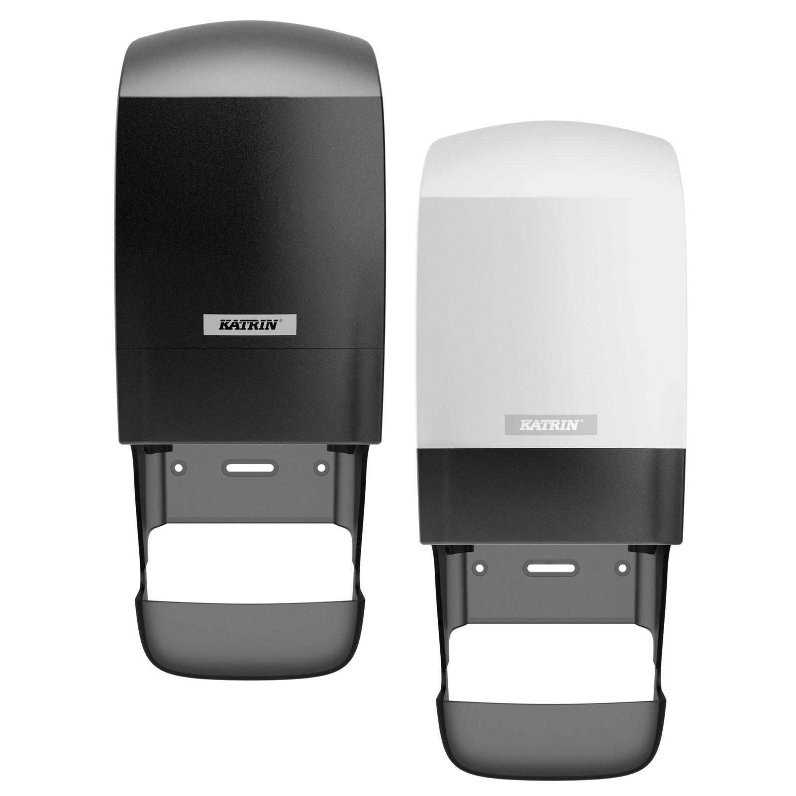 Dispenser di carta igienica Katrin Inclusive System con raccoglitore di anime