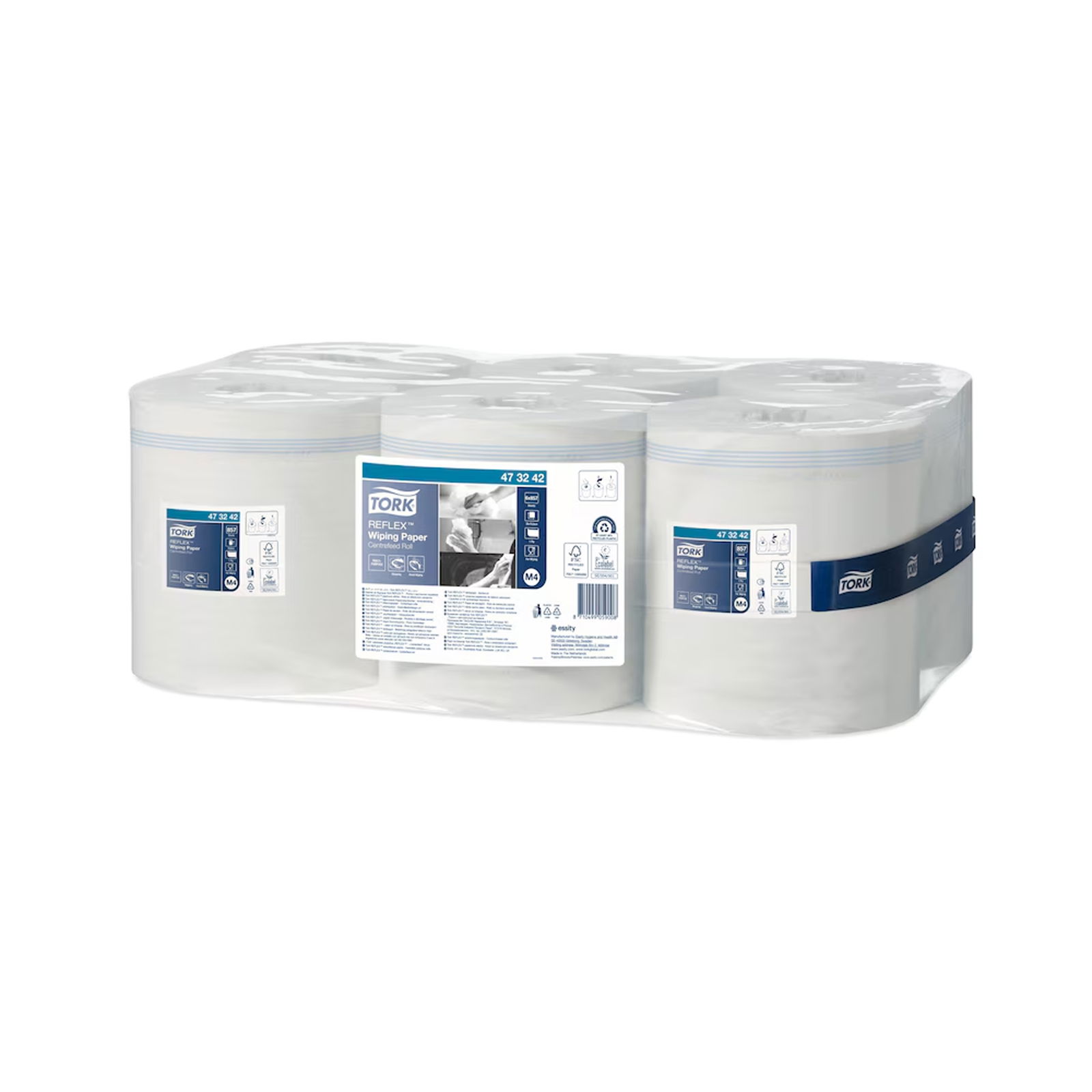 Tork 473242 Reinigungsrollen M4 1-lagig Mehrzweck Paket