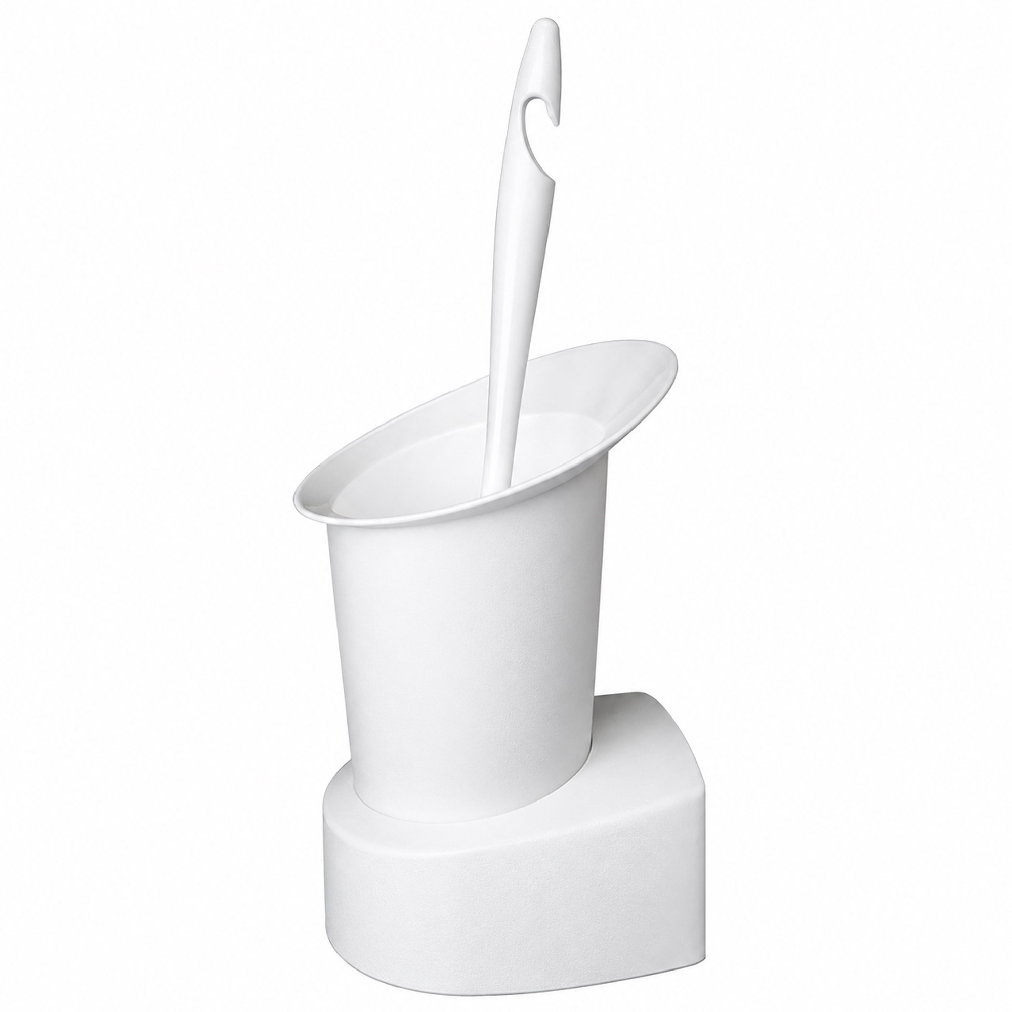Set WC in plastica | A parete e da appoggio | Bianco | Edi Baur