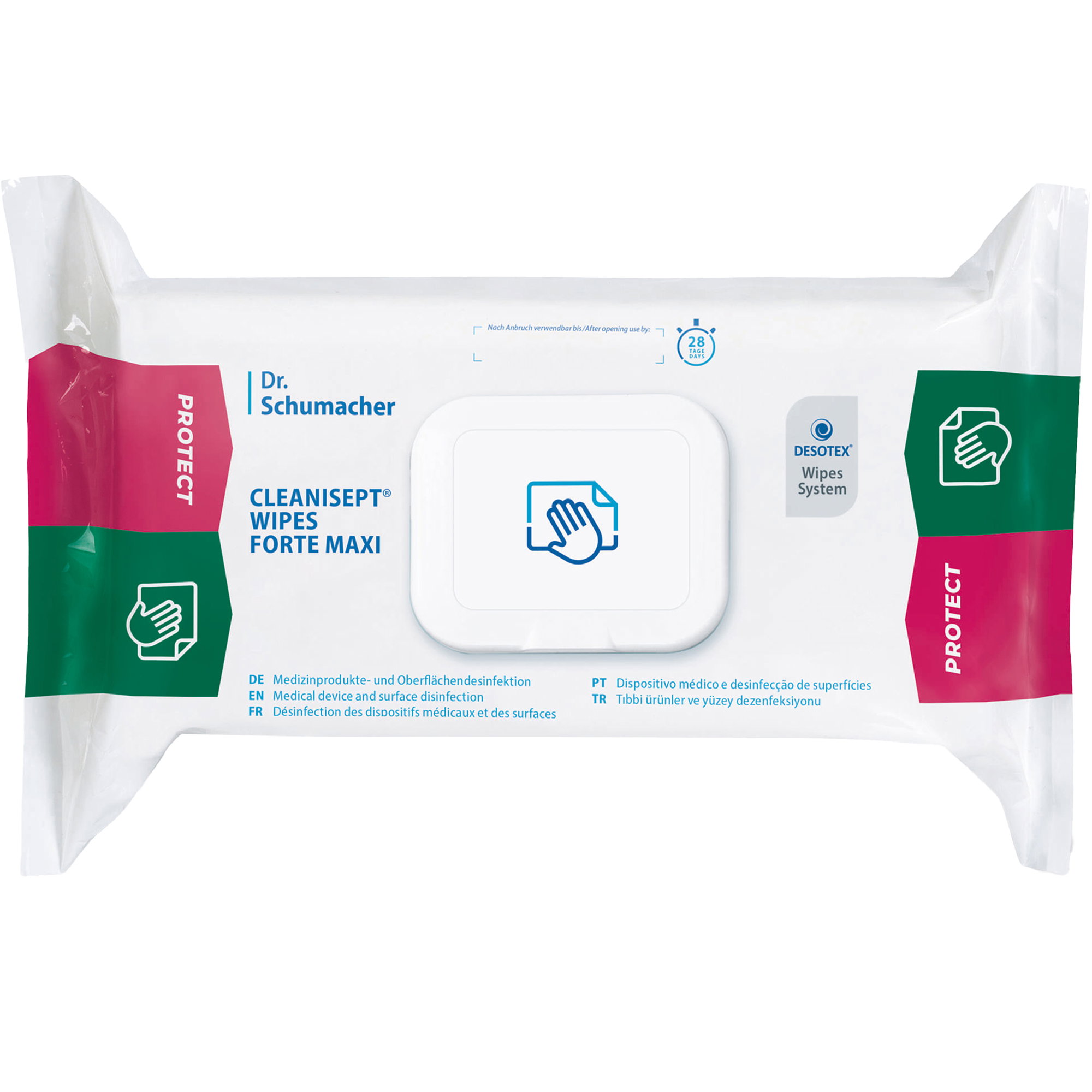 Desinfektionstücher | Dr. Schumacher Cleanisept Wipes Forte Maxi