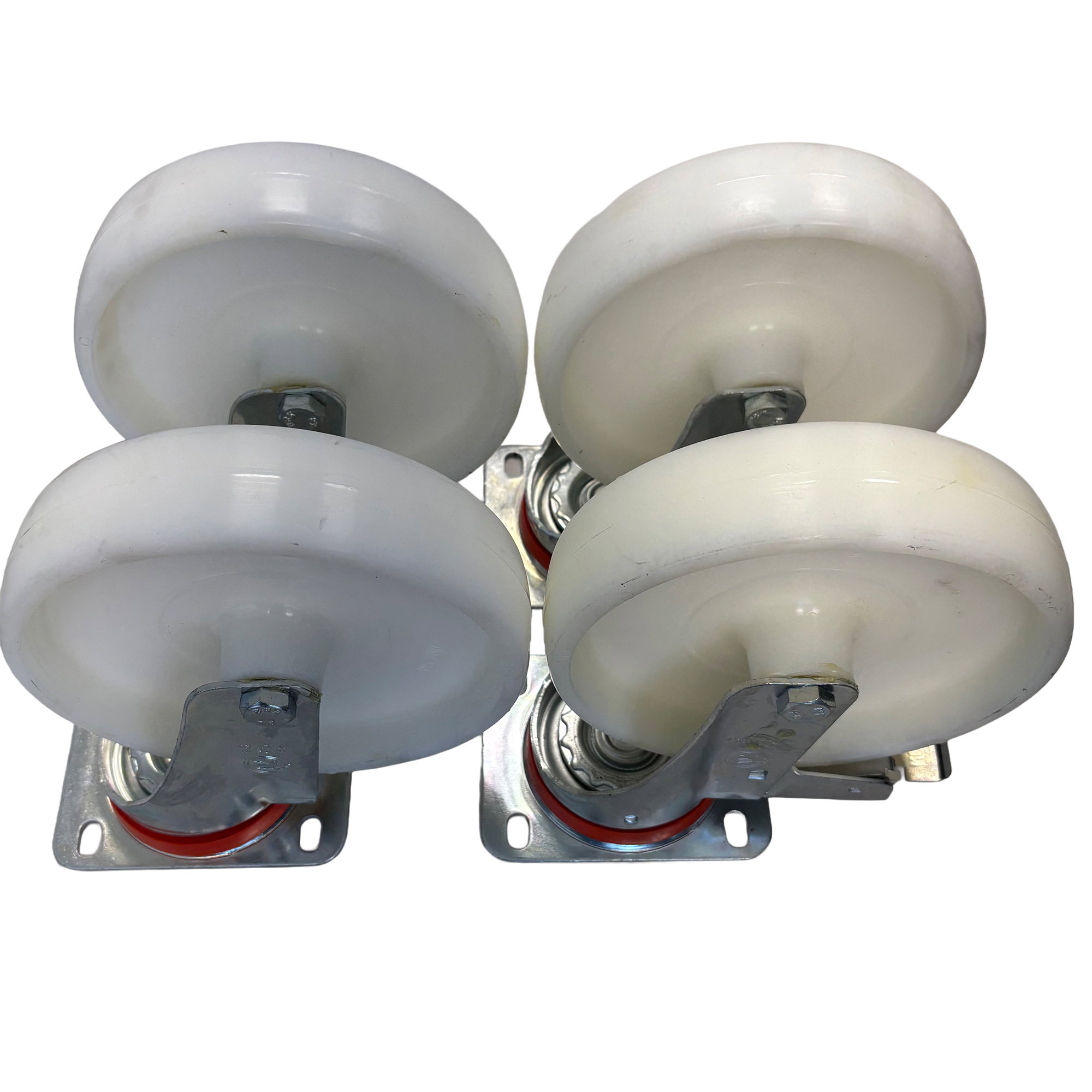 Lenkrollen Polyamid komplett | 200 mm | mit Bremse | Vercon