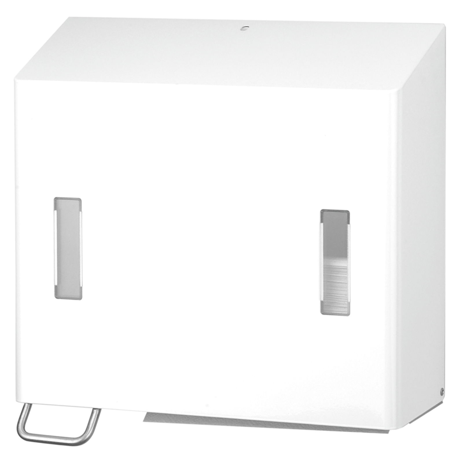 SanTRAL 1419950 Seifen- und Papierhandtuchspender Edelstahl weiss