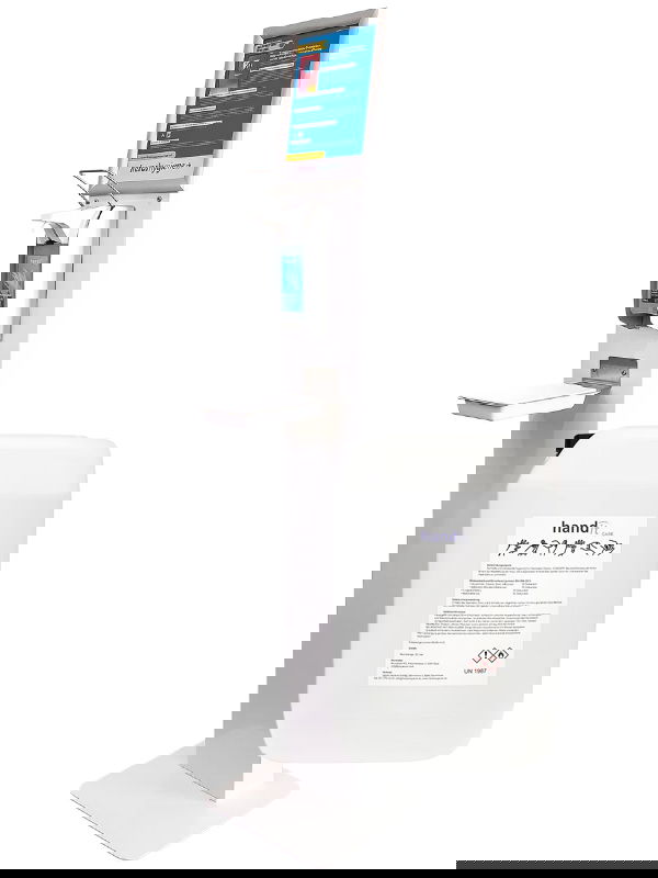 BUNDLE: Disinfection column with manual disinfectant dispenser & 5l disinfectant