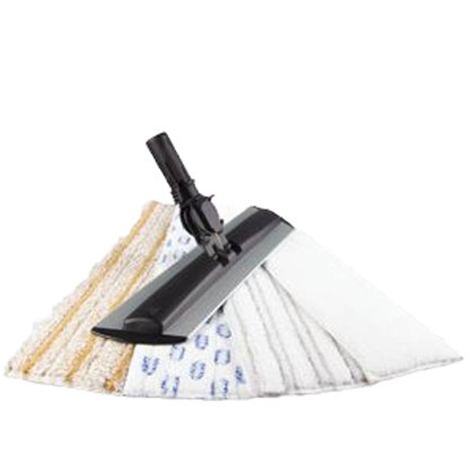 Floor mop with 4 Velcro cloths for DAMPF DRACHE