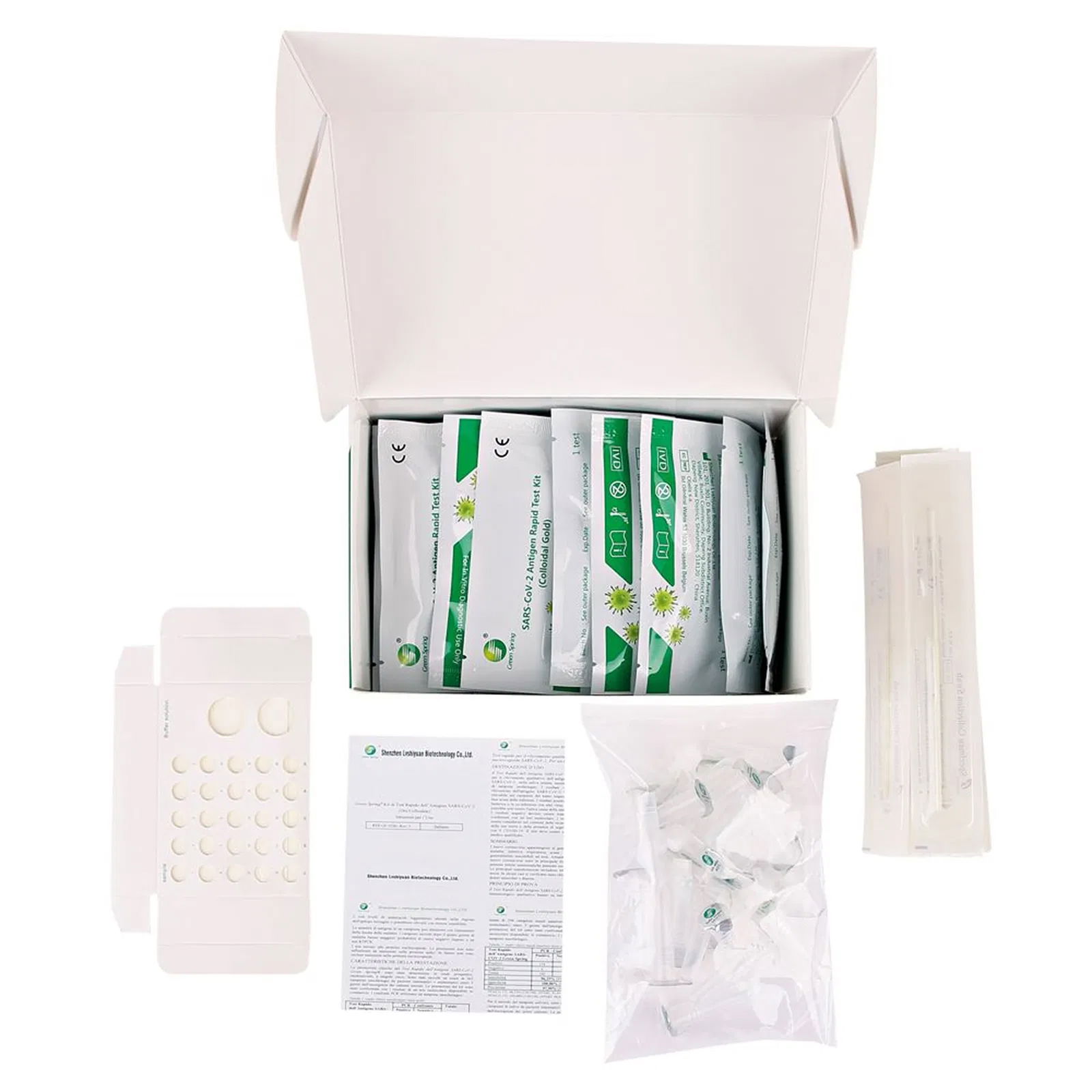 Corona 4-1 Schnelltest Green Spring SARS-CoV-2 Antigen 25 Stück