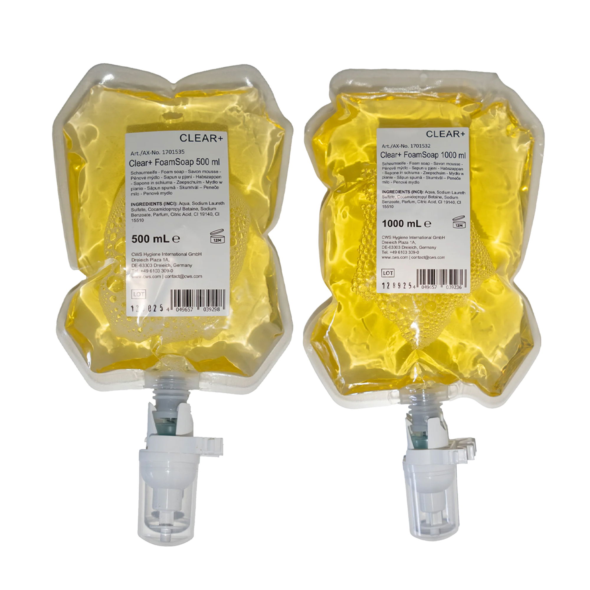 Schaumseife | 500 ml  & 1'000 ml | Clear+