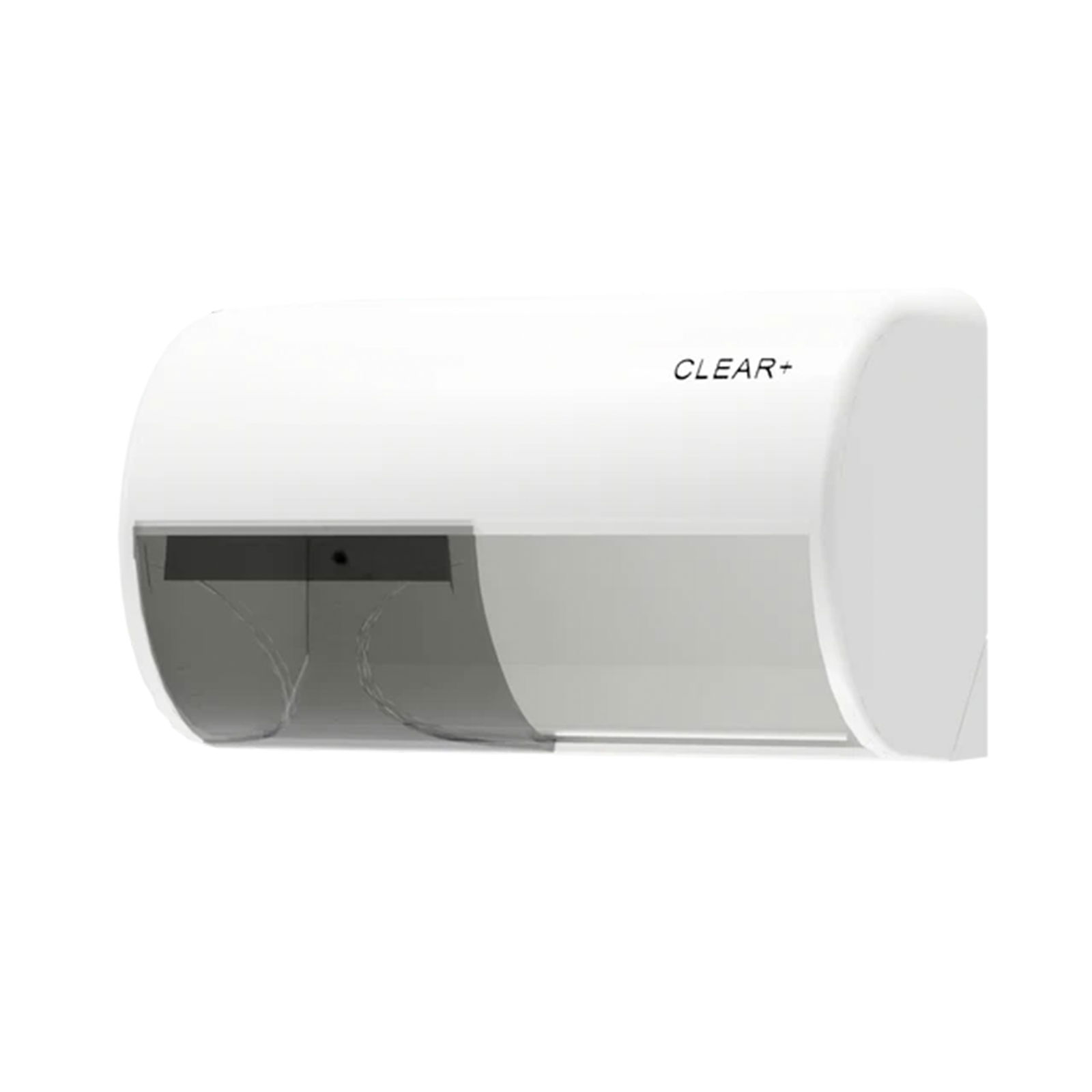 Clear+ 1701669 Toilettenpapierspender weiß