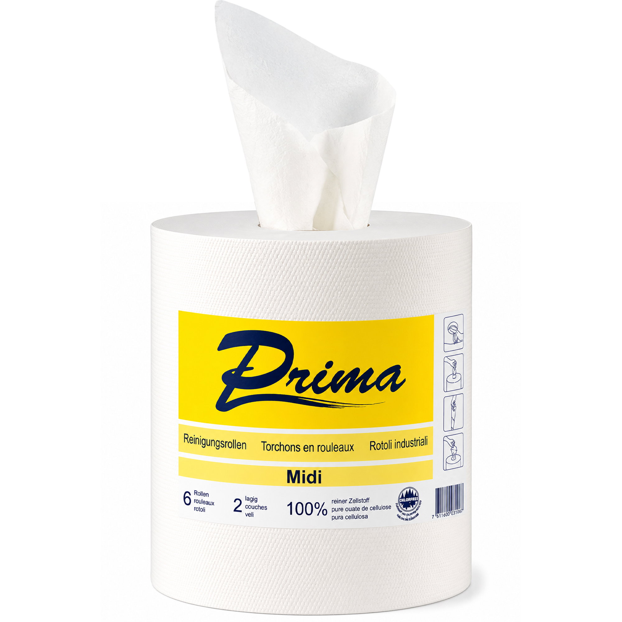 Toilettenpapier, Papiertuch, Papierrolle, Küchenrolle, Papierrolle Midi