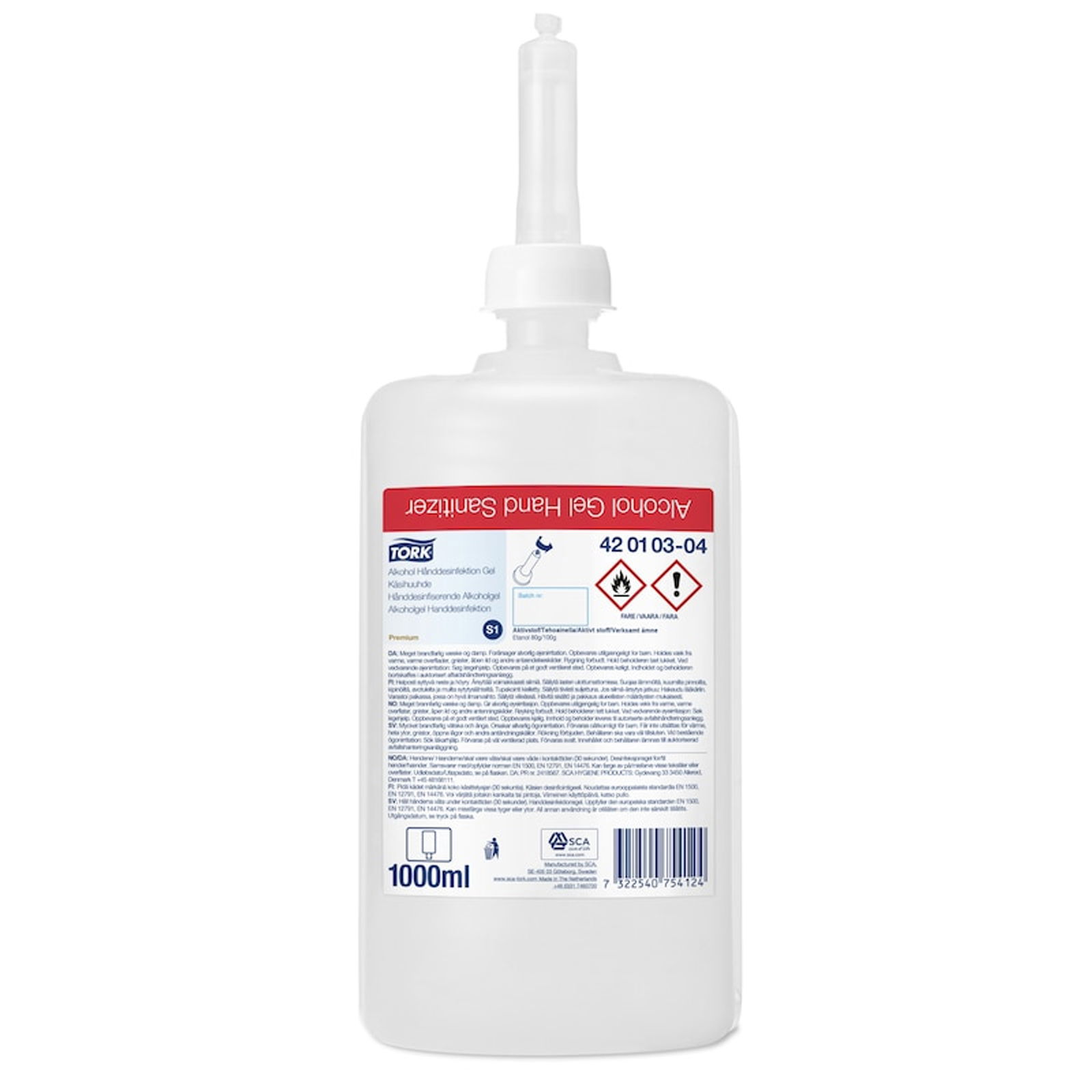 Tork 420103 S1 Gel disinfettante per le mani 1000 ml