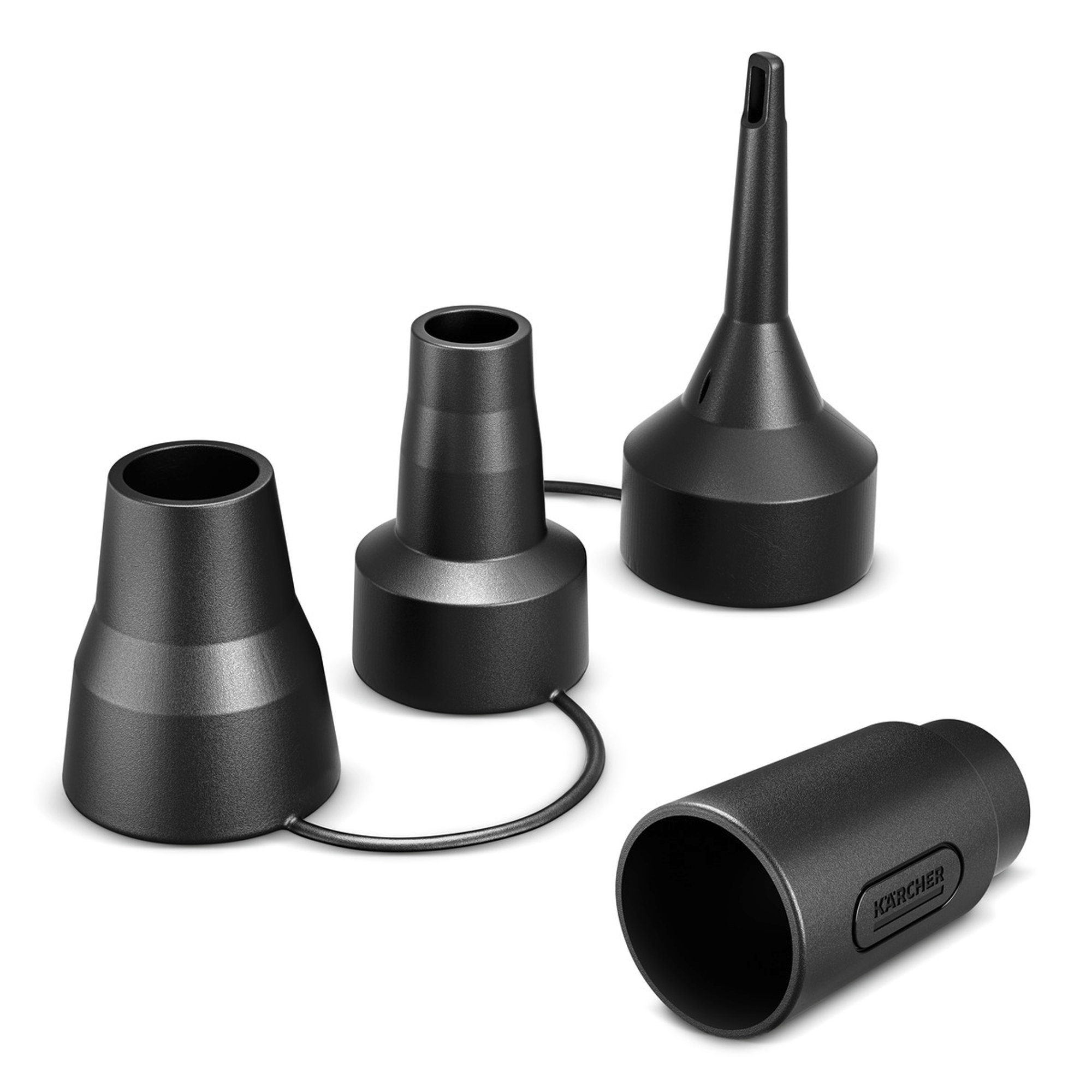 Staubschutz, Kabelzugang, Kärcher-Adapter, Gummi-Nasen, Düsenaufsatz