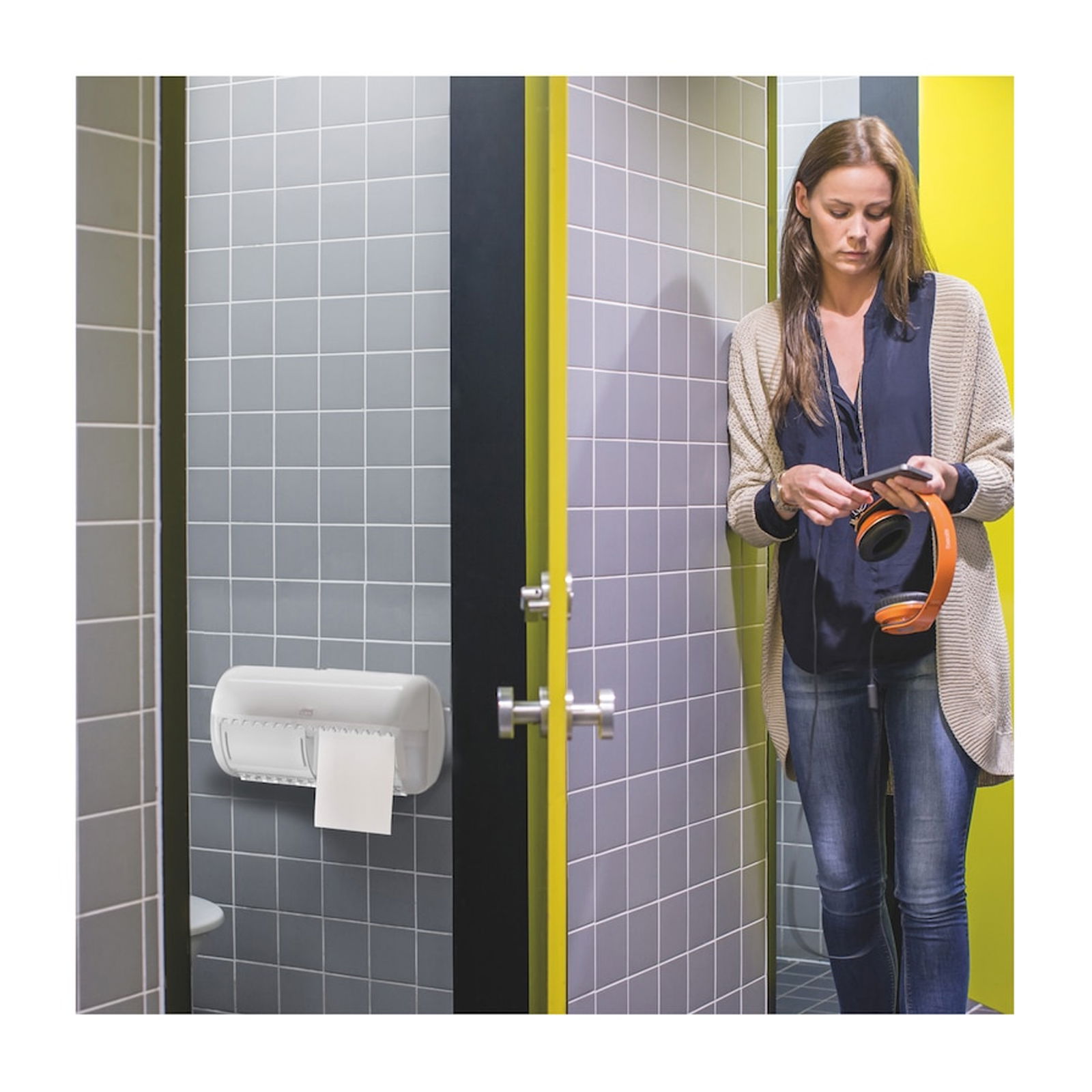 TORK 110316 T4 Soft Small Roll Toilet Paper Premium 3-Ply