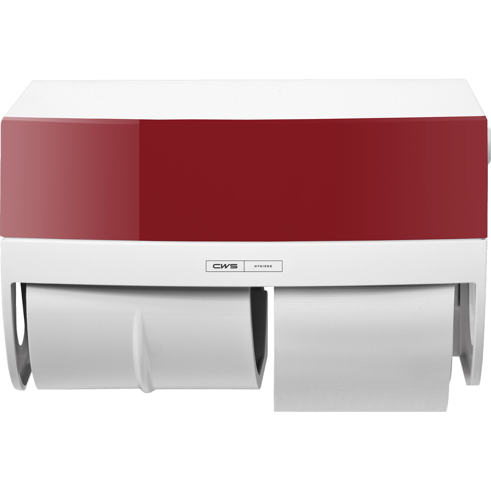 2-roll toilet roll dispenser | Plastic | CWS Paradise Toilet Paper Royal Red
