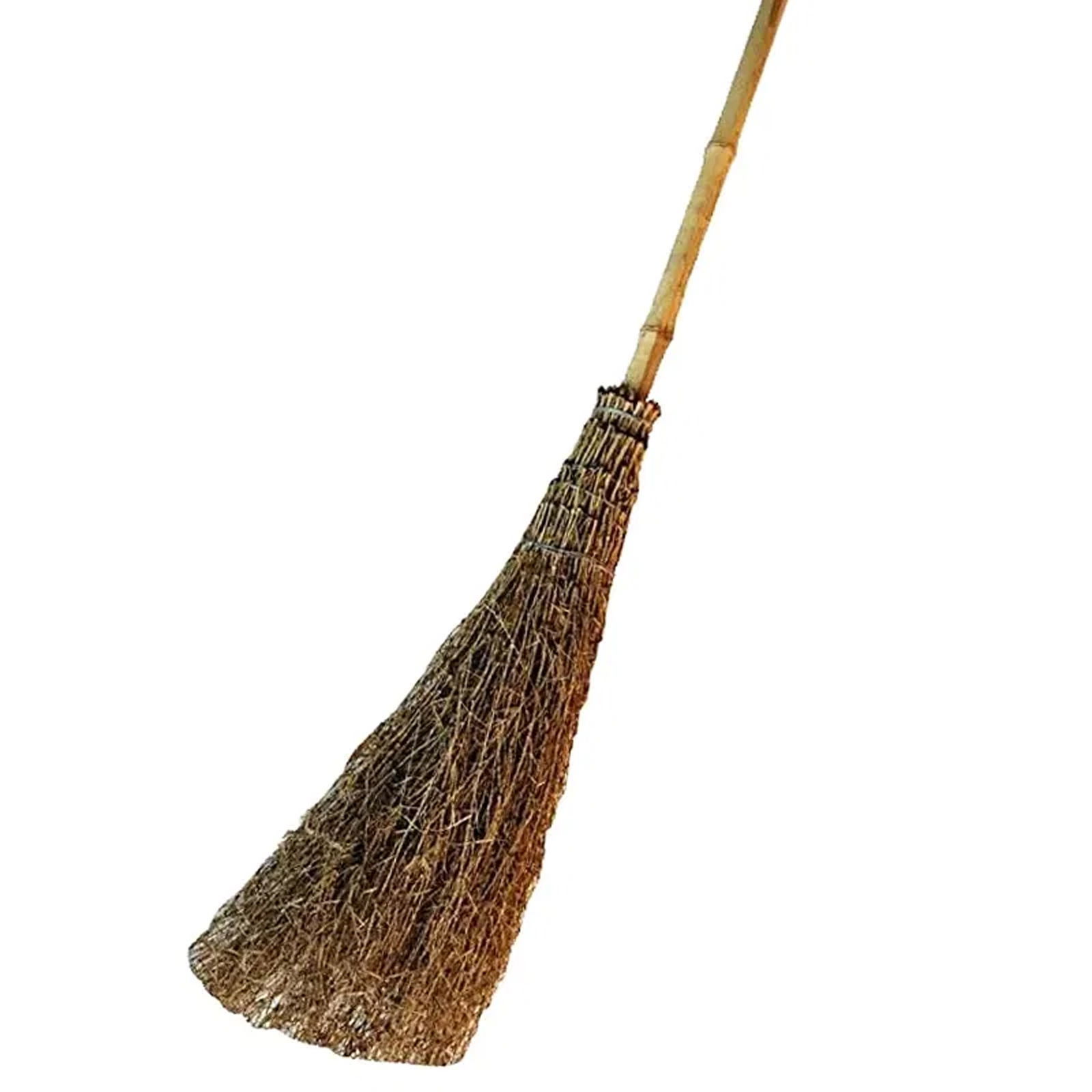 Bamboo broom with pine wood handle 210 cm