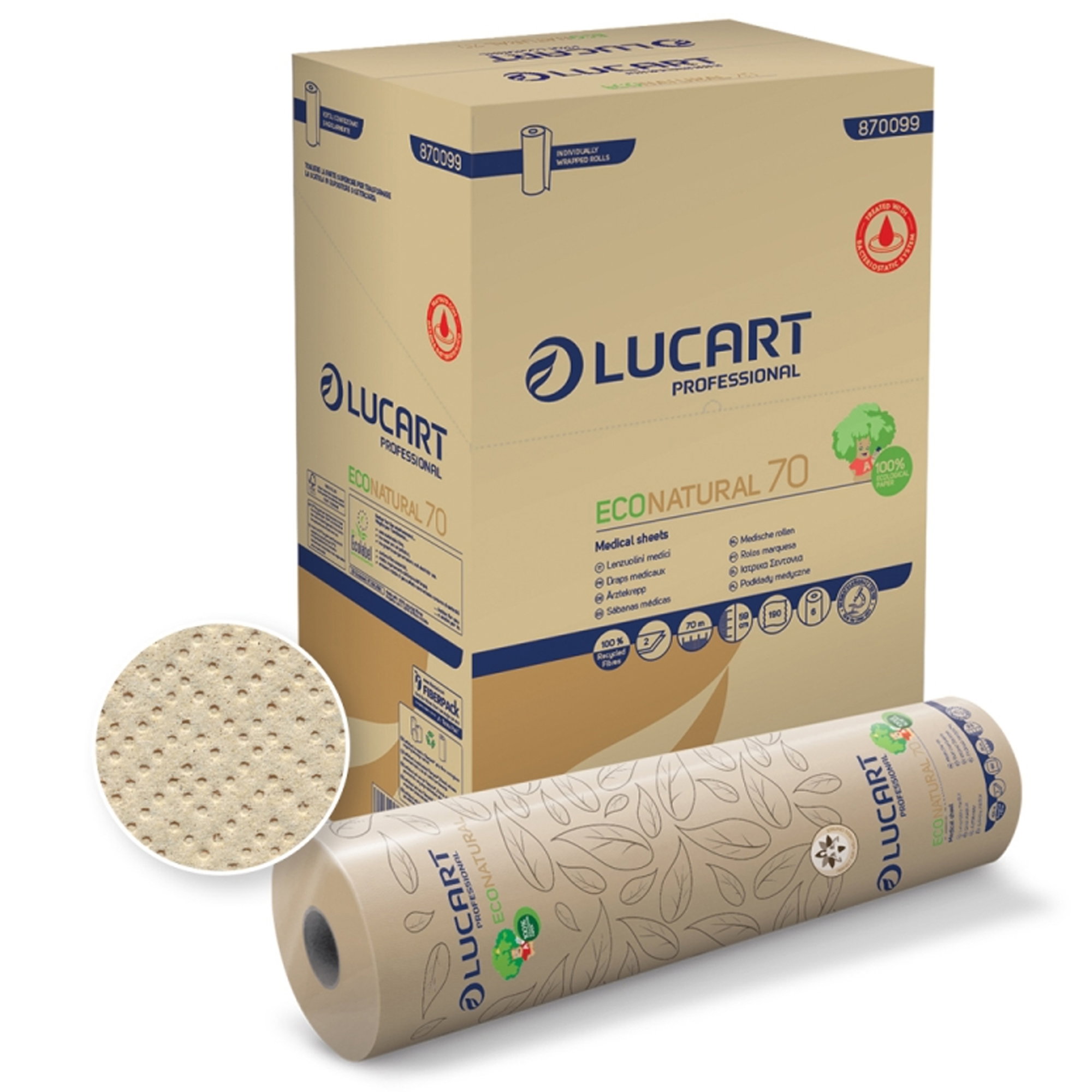 Küchepapier, Papierrolle, Tischrolle, Putzrolle, Naturbraun