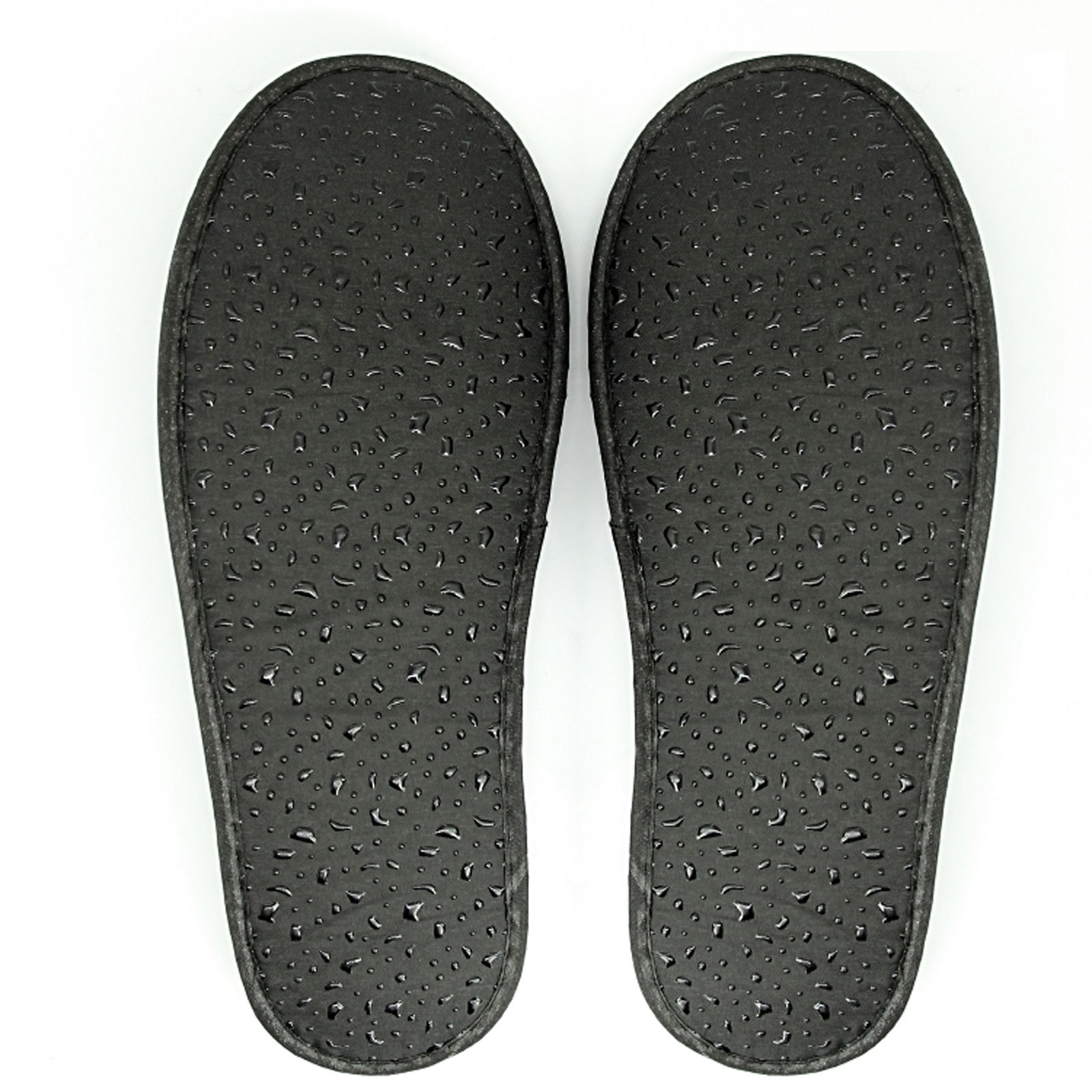 100 paia di ciabatte per hotel, nere, chiuse, lunghe 29 cm, in spugna