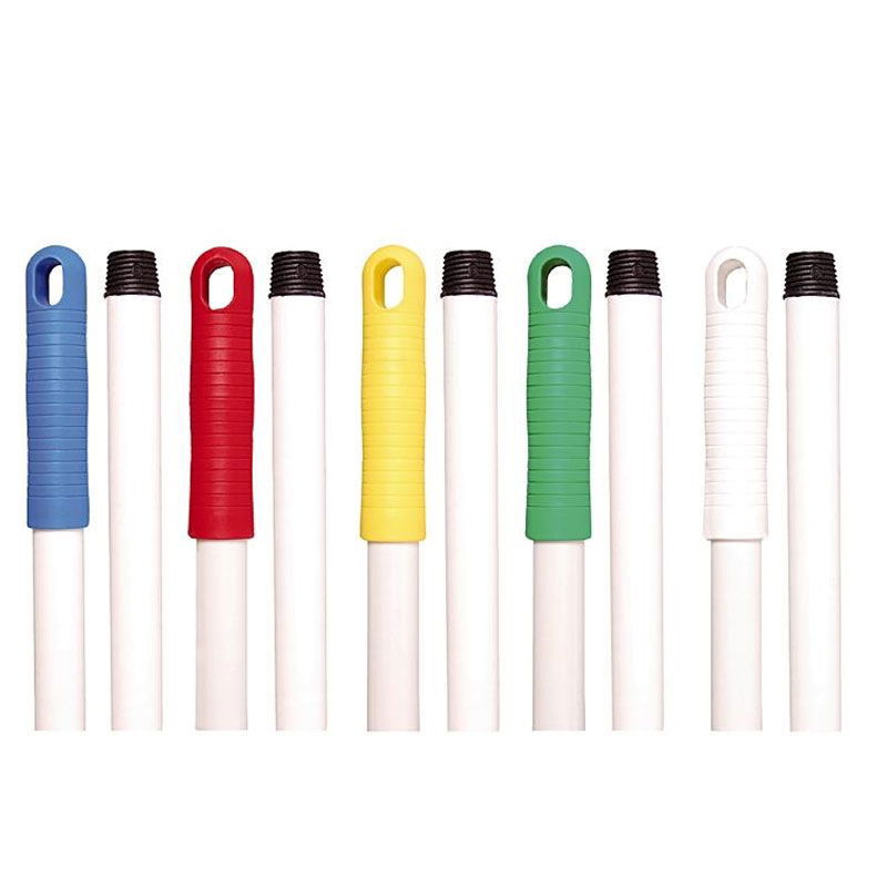 Hygienic glass fiber handle for brooms and scrubbers