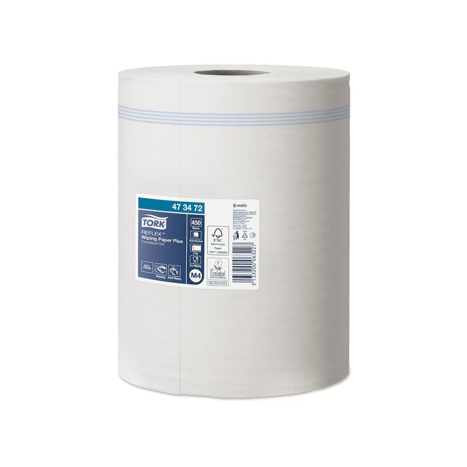 Tork 473472 Reinigungsrollen M4 2-lagig Innenabrollung Rolle