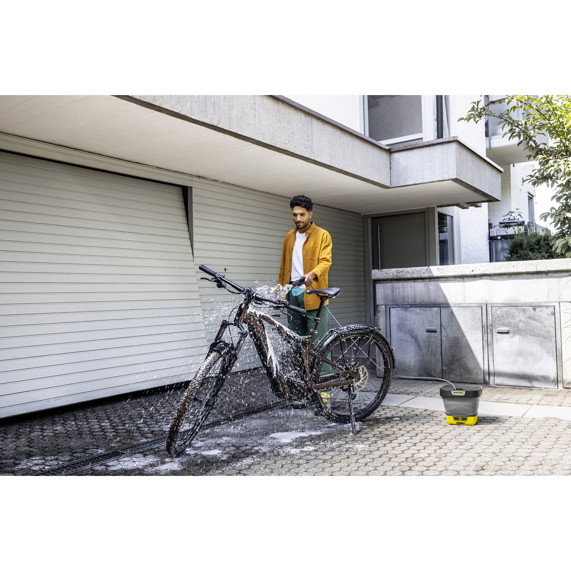 Fahrrad, Waschen, Halterung, Parkplatz, Kälte
