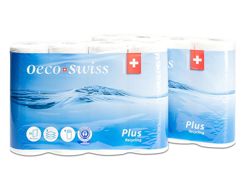 Haushaltspapier OecoSwiss Plus 3-lagig