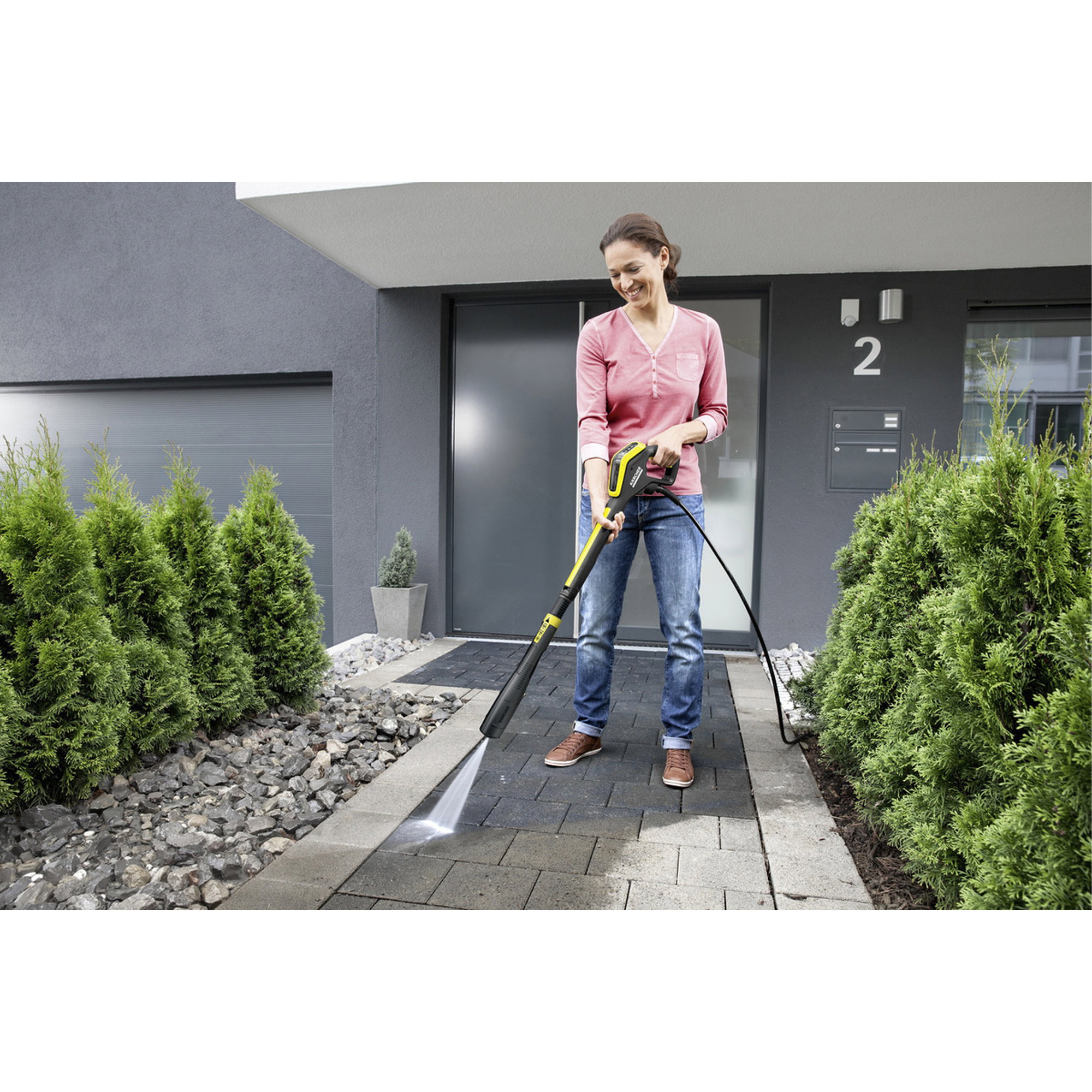 Hochdruckreiniger, Garten, Waschbürste, Akku-Laufzeit, Pflegegerät