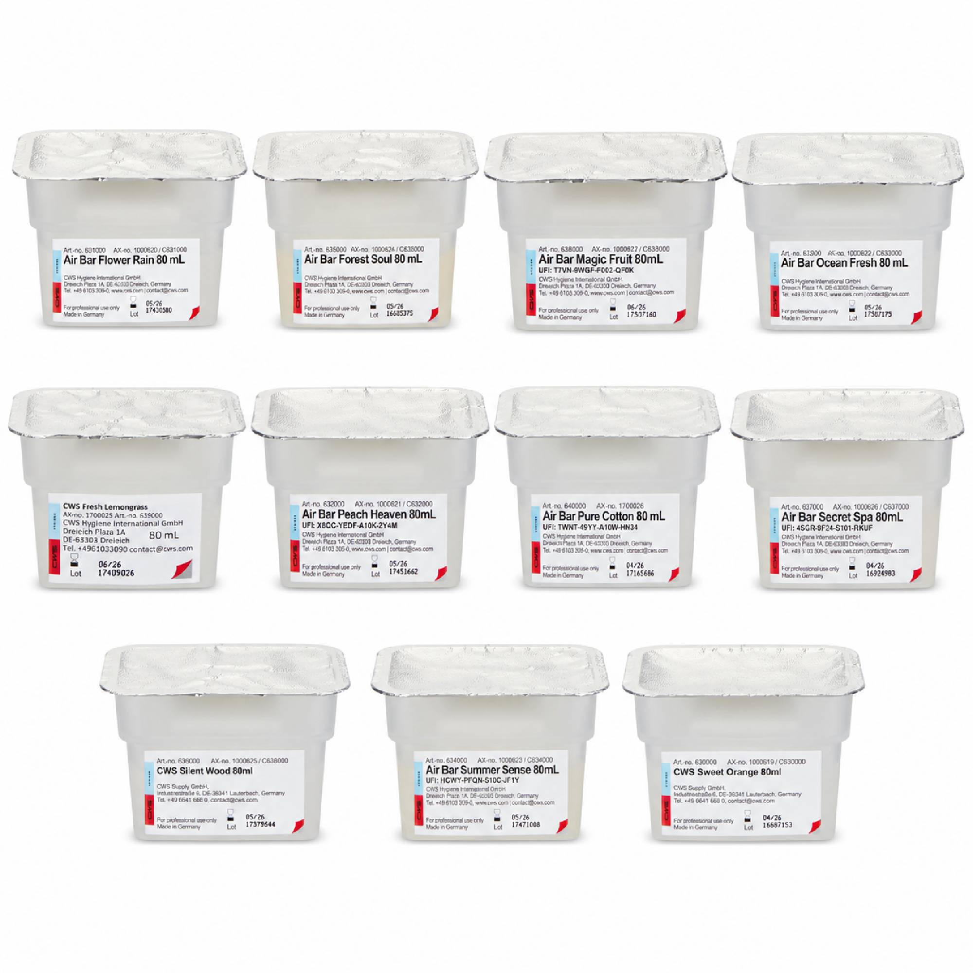 Duftkartuschen für CWS Air Bar | 80 ml