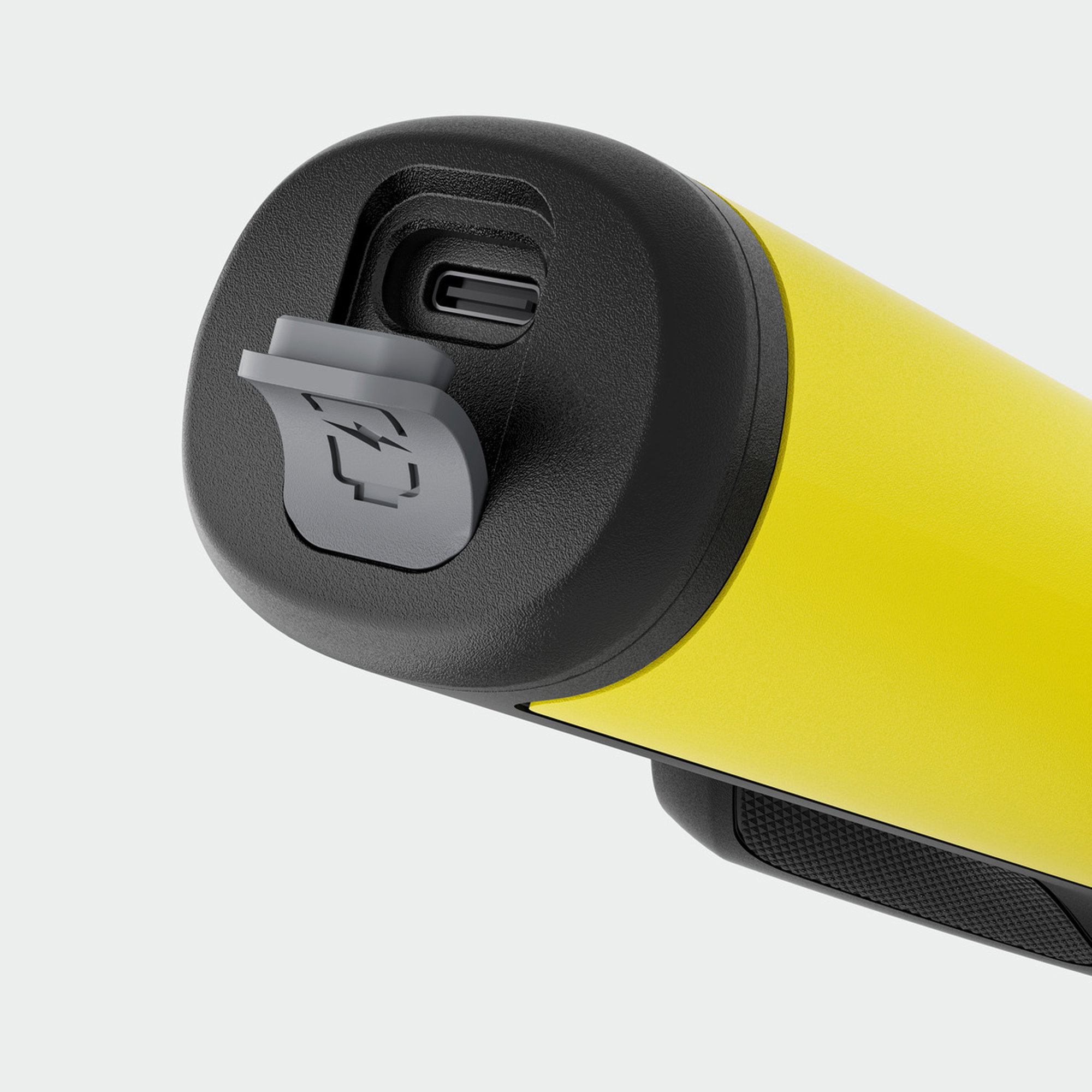 Wasserflasche, Trinkflasche, Gelb, Schraubdeckel, USB-C Ladeanschluss