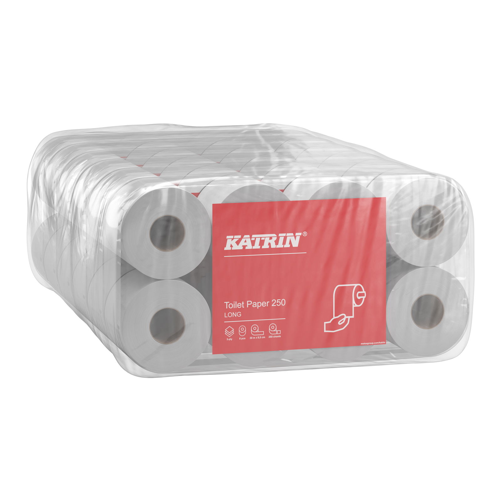 KATRIN 104872 carta igienica 250 strappi 3 veli