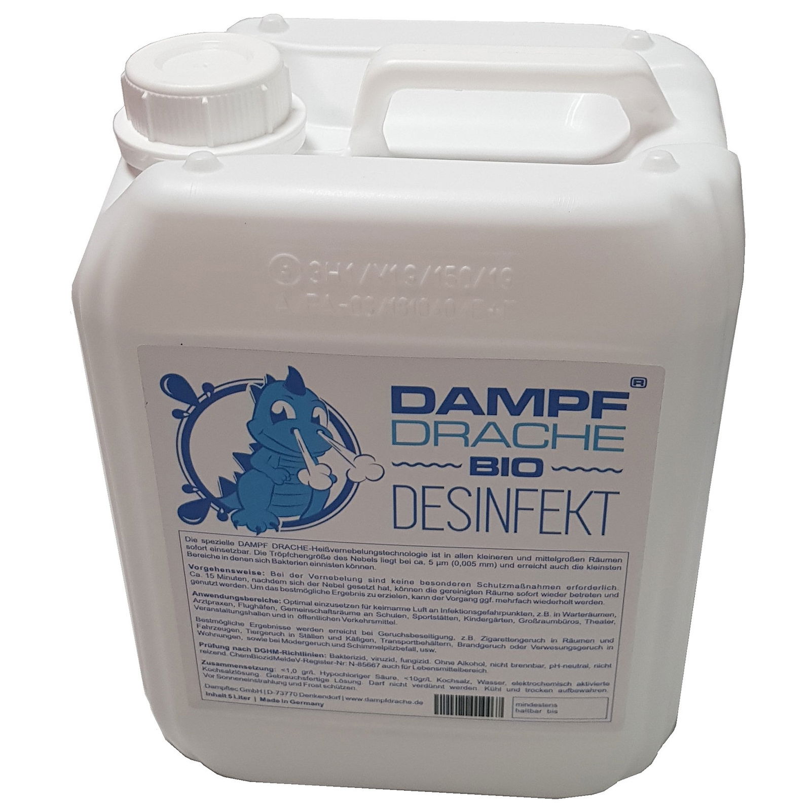 Bio Disinfectant from DAMPF DRACHE 5 liter canister