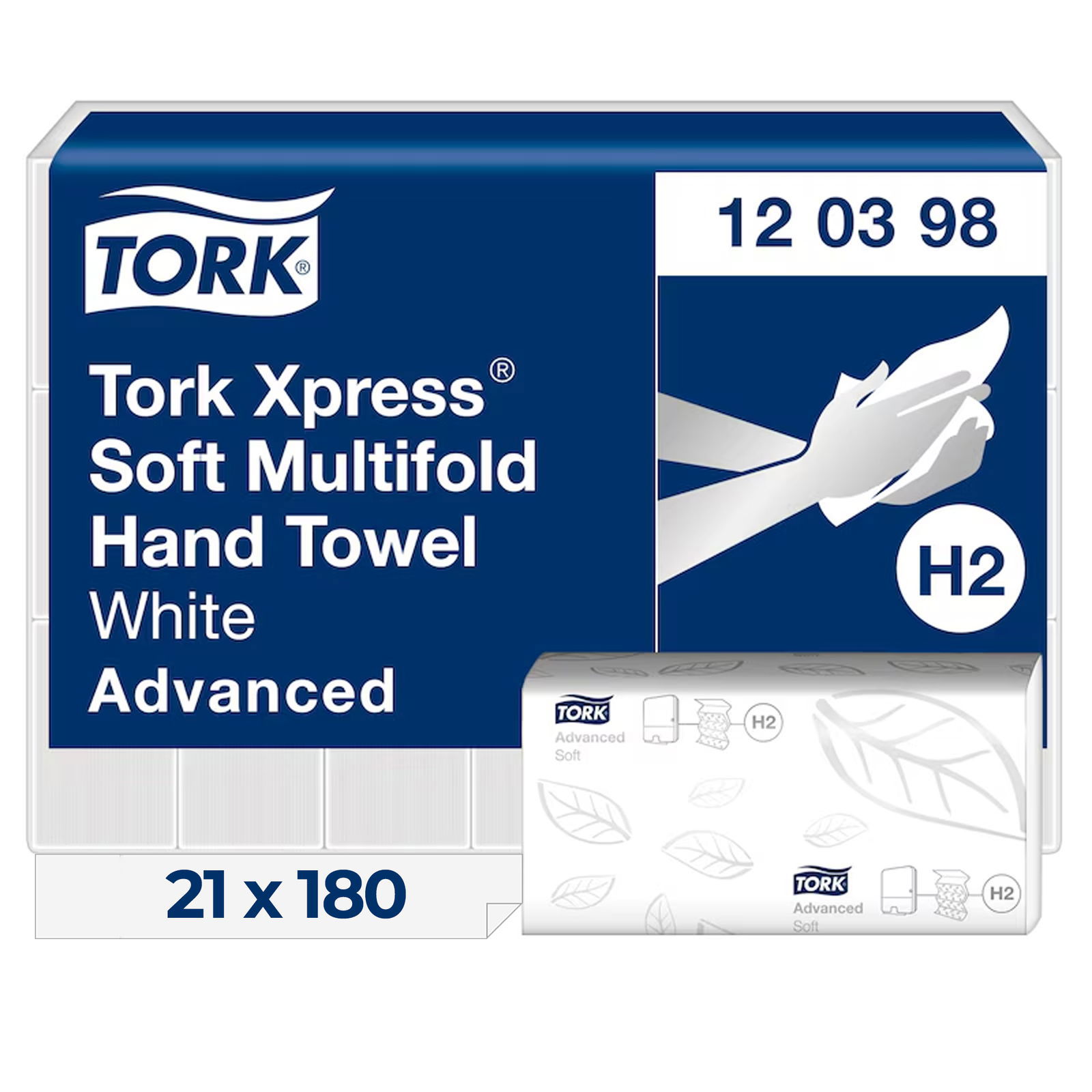 Asciugamano piegato intercalato TORK 120398 H2 Xpress morbido