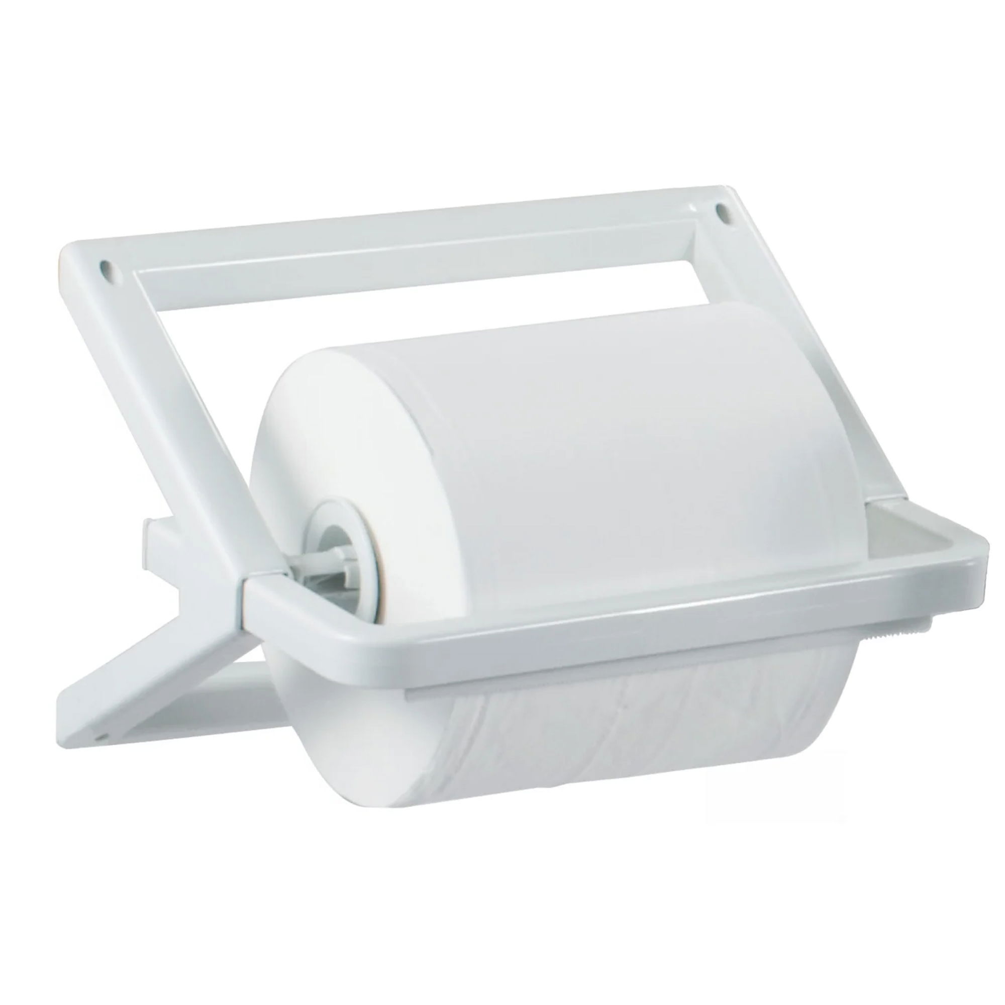 Spender für Industrieputzrollen | für Wand- oder Tischmontage geeignet | Clear+