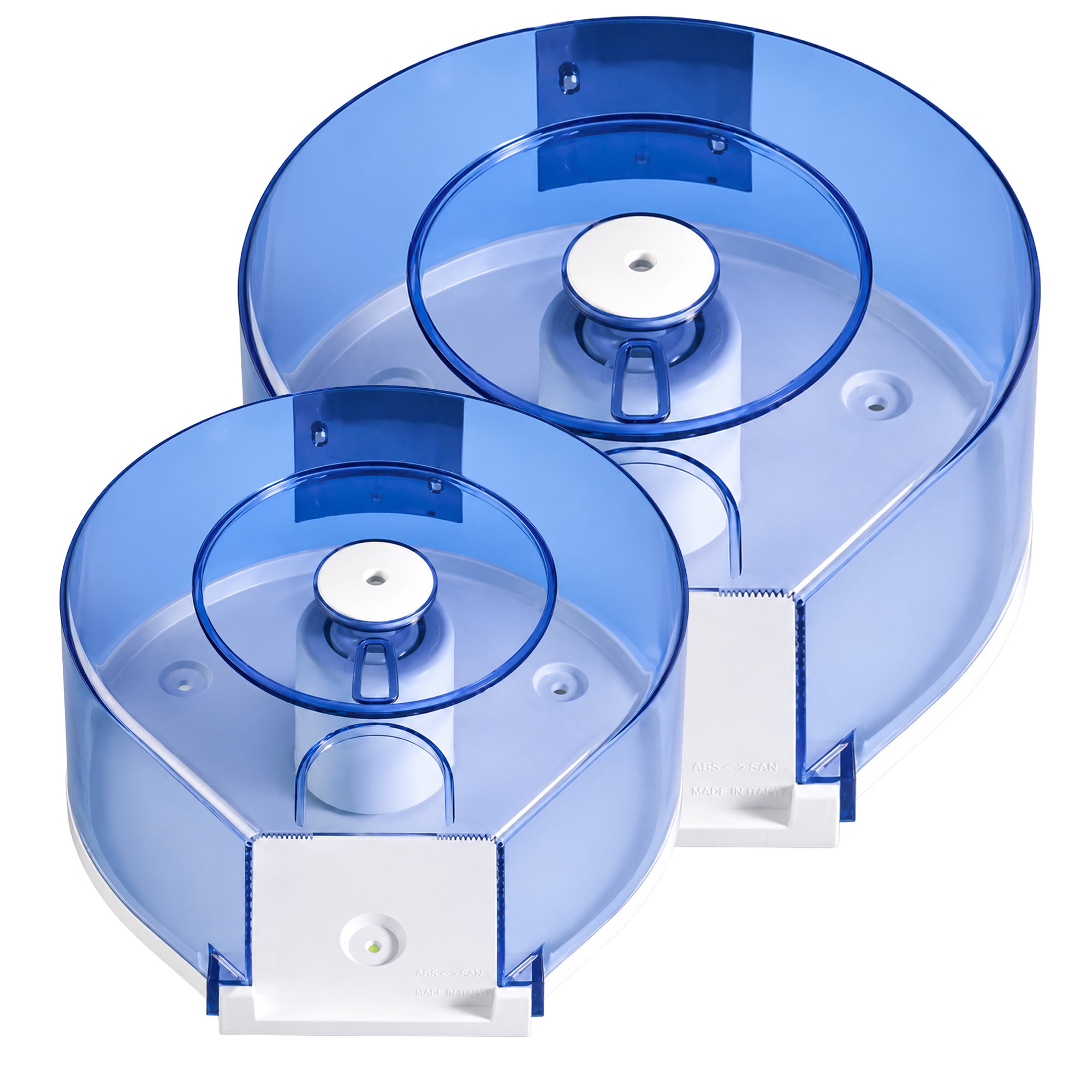 Wasserfilter, Wasserspender, Kreiselgefäß, Blau transparent, Mehrzweck Schale