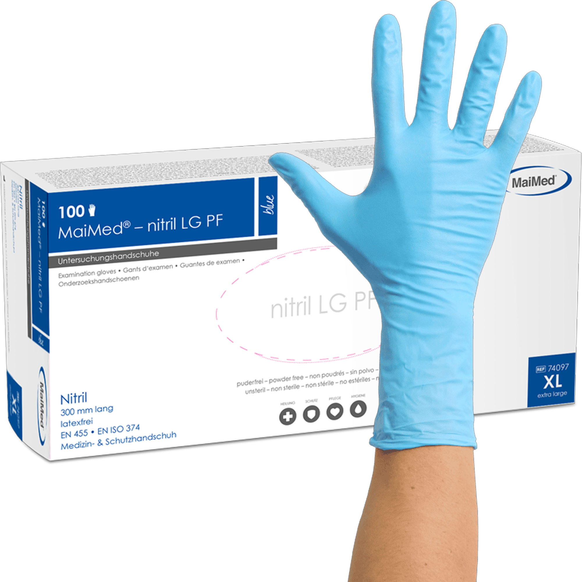 Nitril Einweghandschuhe | MaiMed nitril LG PF