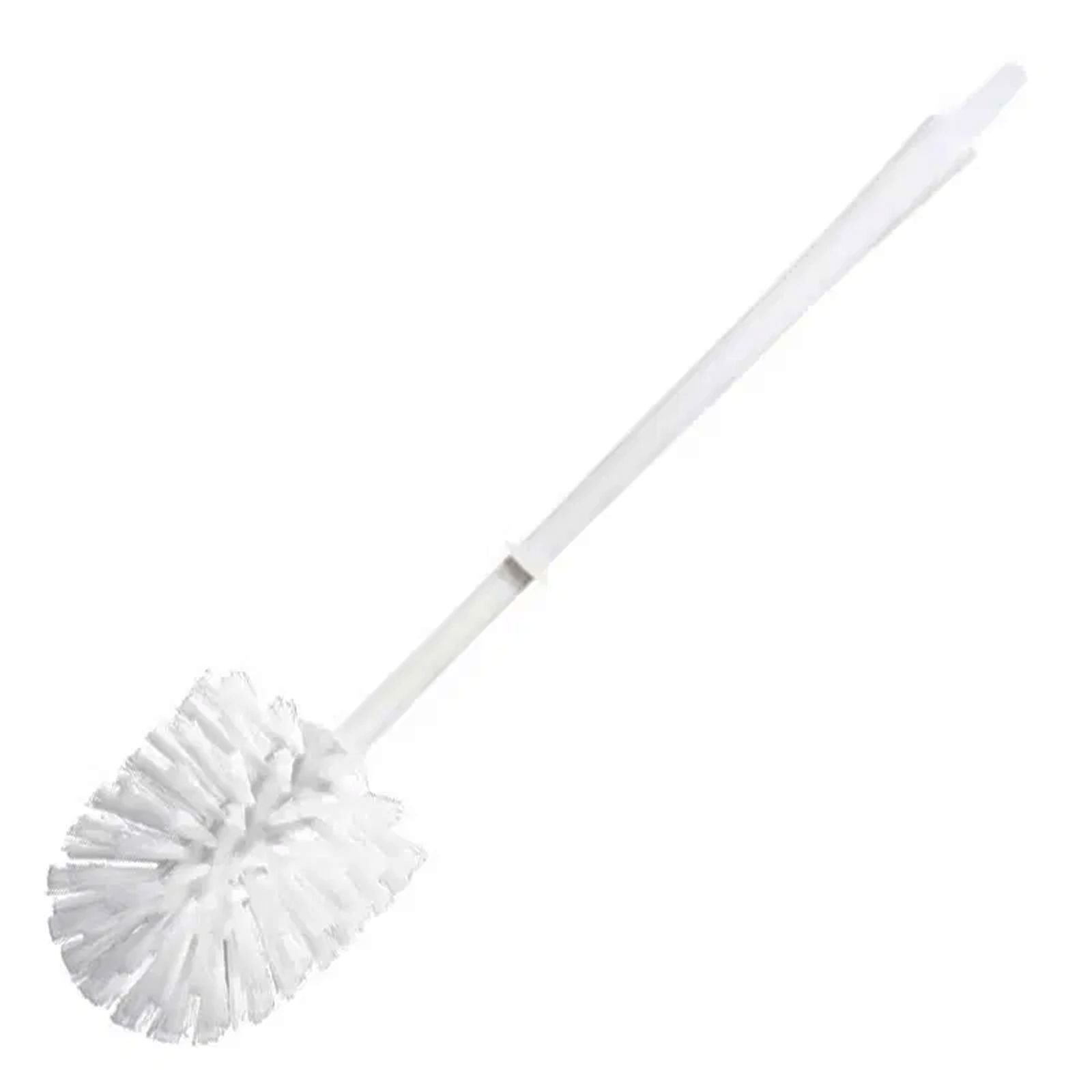 Brosse WC blanche en plastique diamètre tête de brosse 65 mm