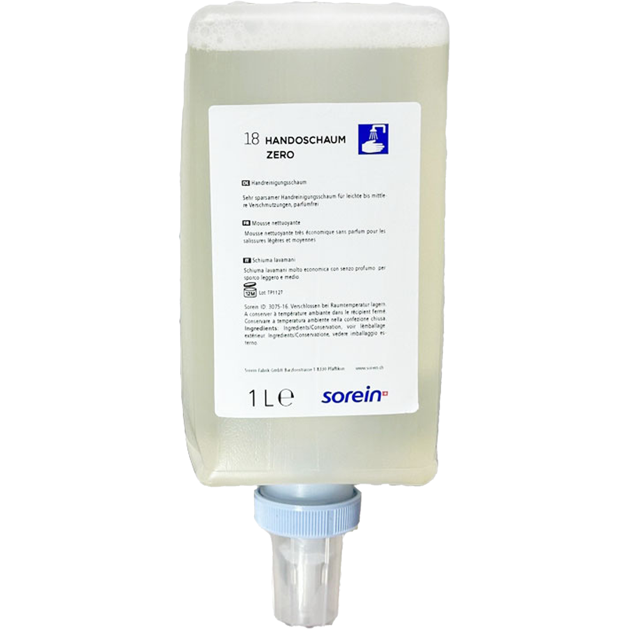 Schaumseife | 1'000 ml | sorein Handoschaum Zero