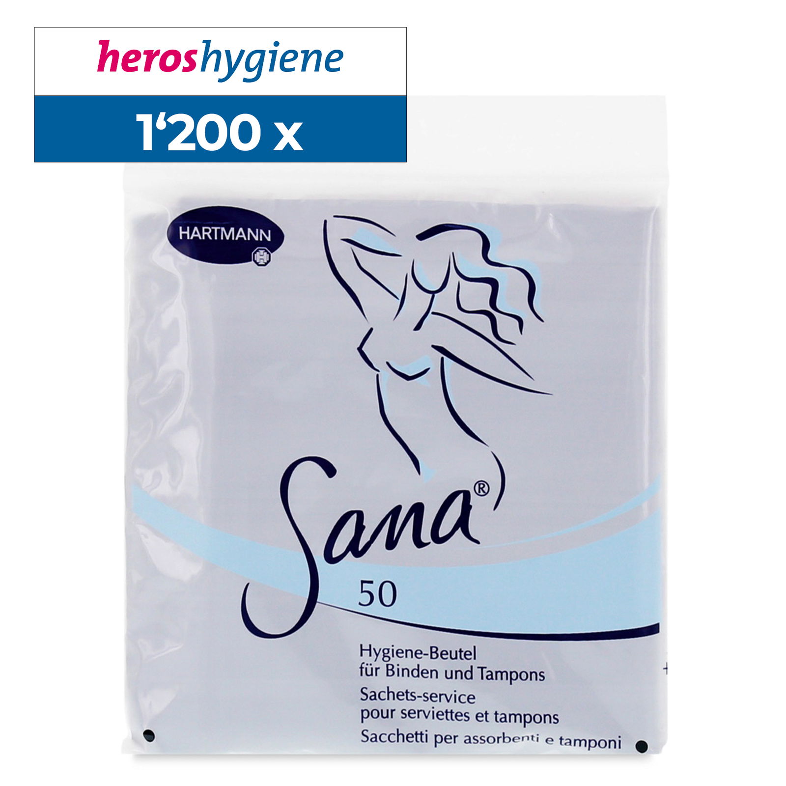 Sana sacchetti igienici per assorbenti e tamponi