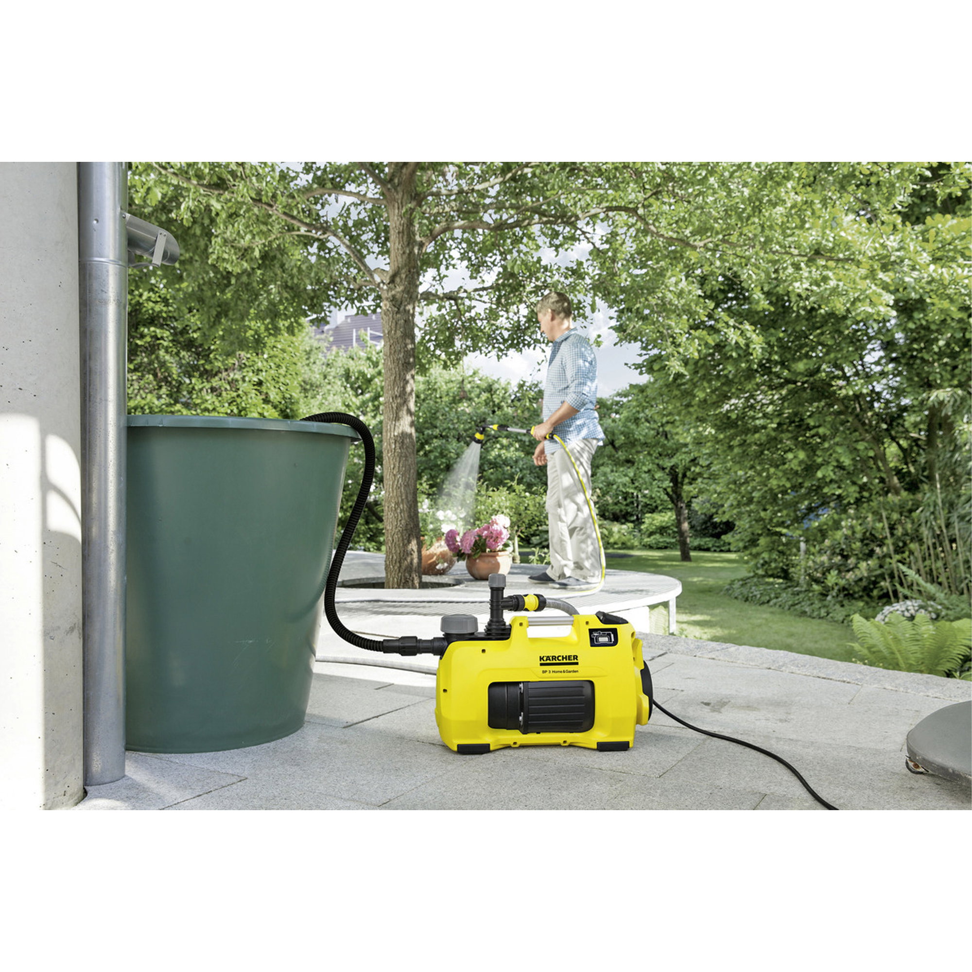 Druckreiniger, Gelbes Gerät, Garten, Schlauch, Wasserspritze