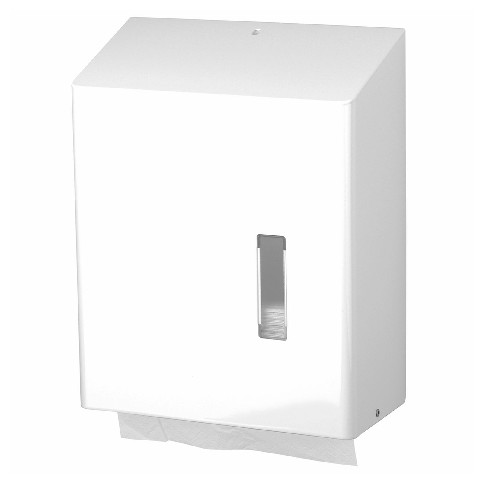 SanTRAL 1420682 Papierhandtuchspender Edelstahl weiss HSU 31 P AW