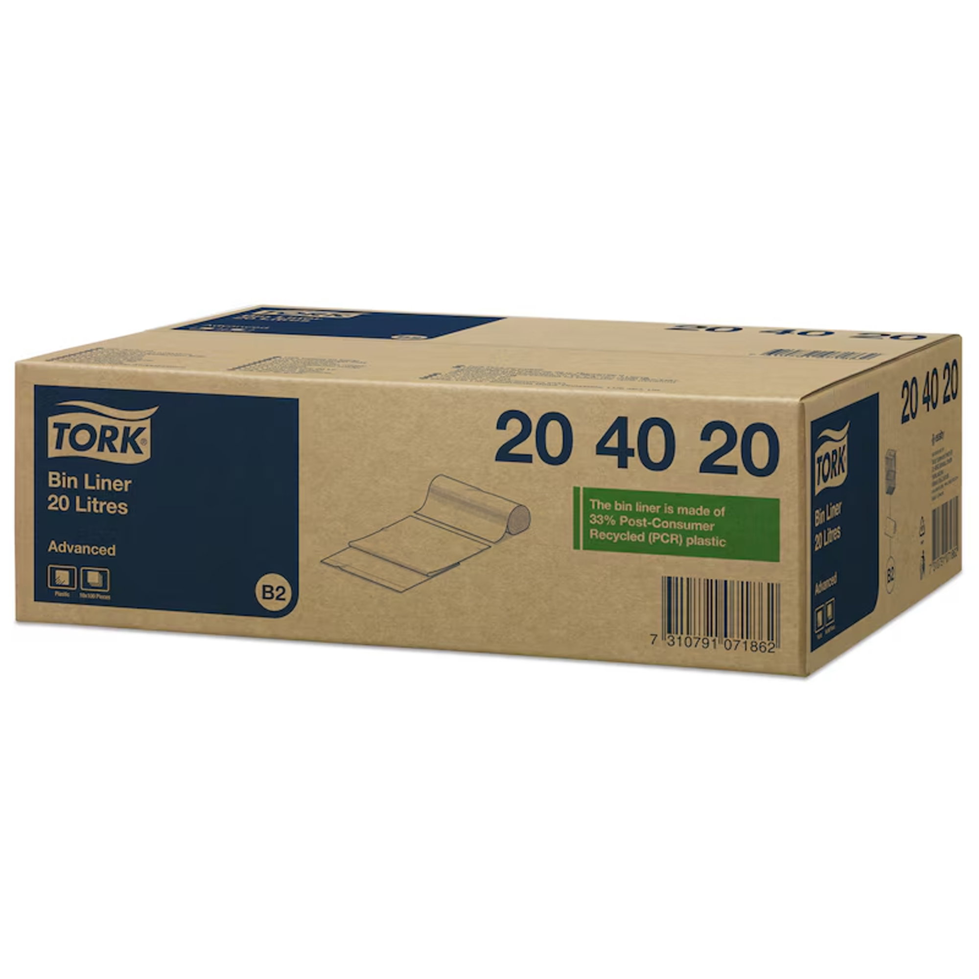 Tork 20 l Einlagesäcke Weiß B2