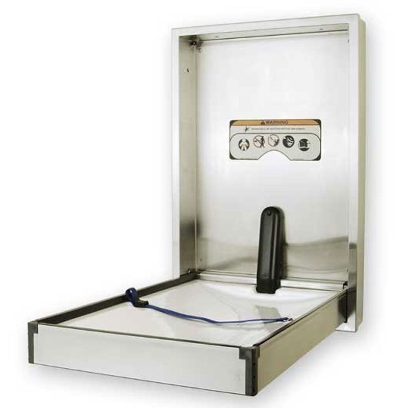 Changing table vertical stainless steel