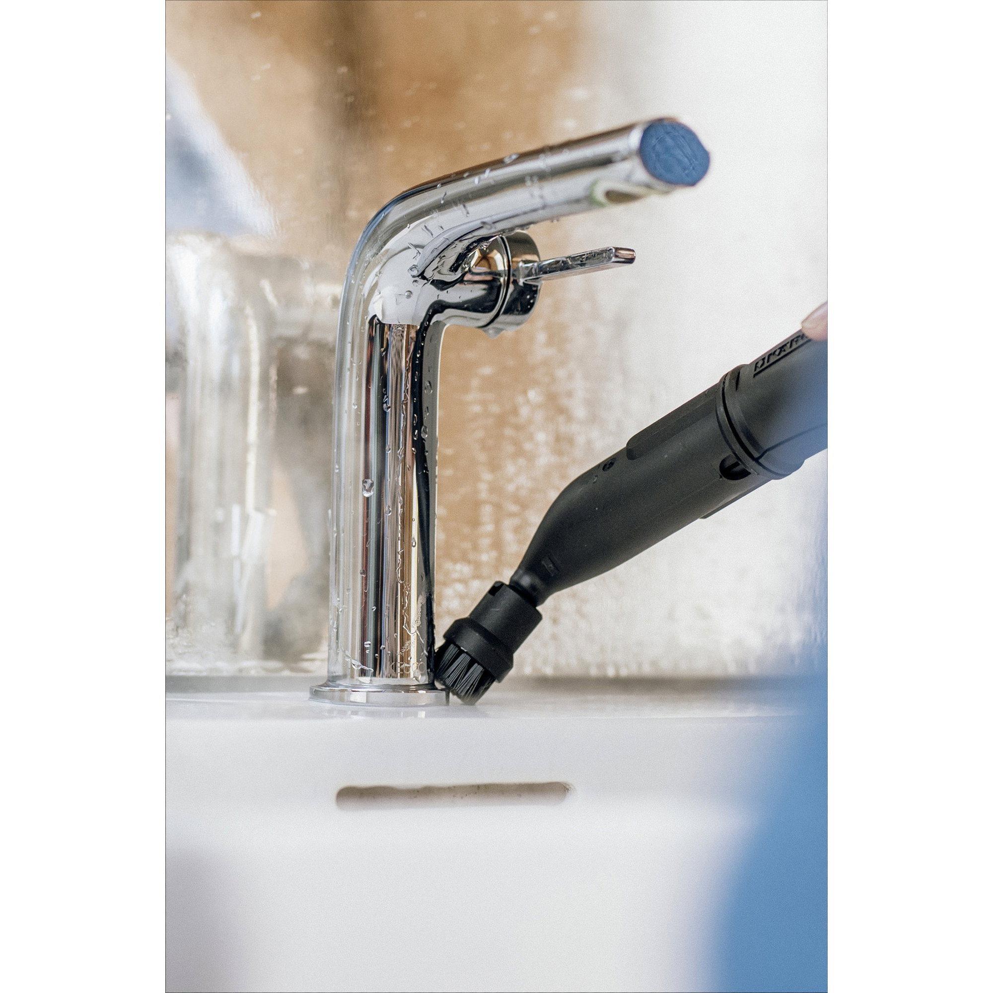 Waschbeckenarmatur, Küchenarmatur, Chrom, Wasserhahn, Dampfreinigung