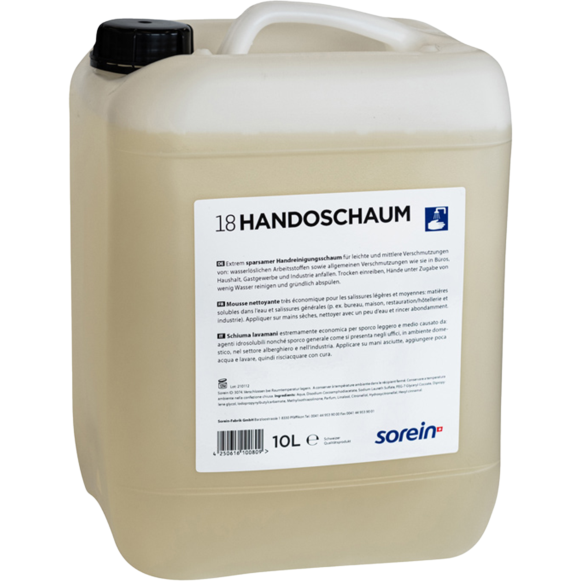 Schaumseife | 10 Liter | sorein Handoschaum