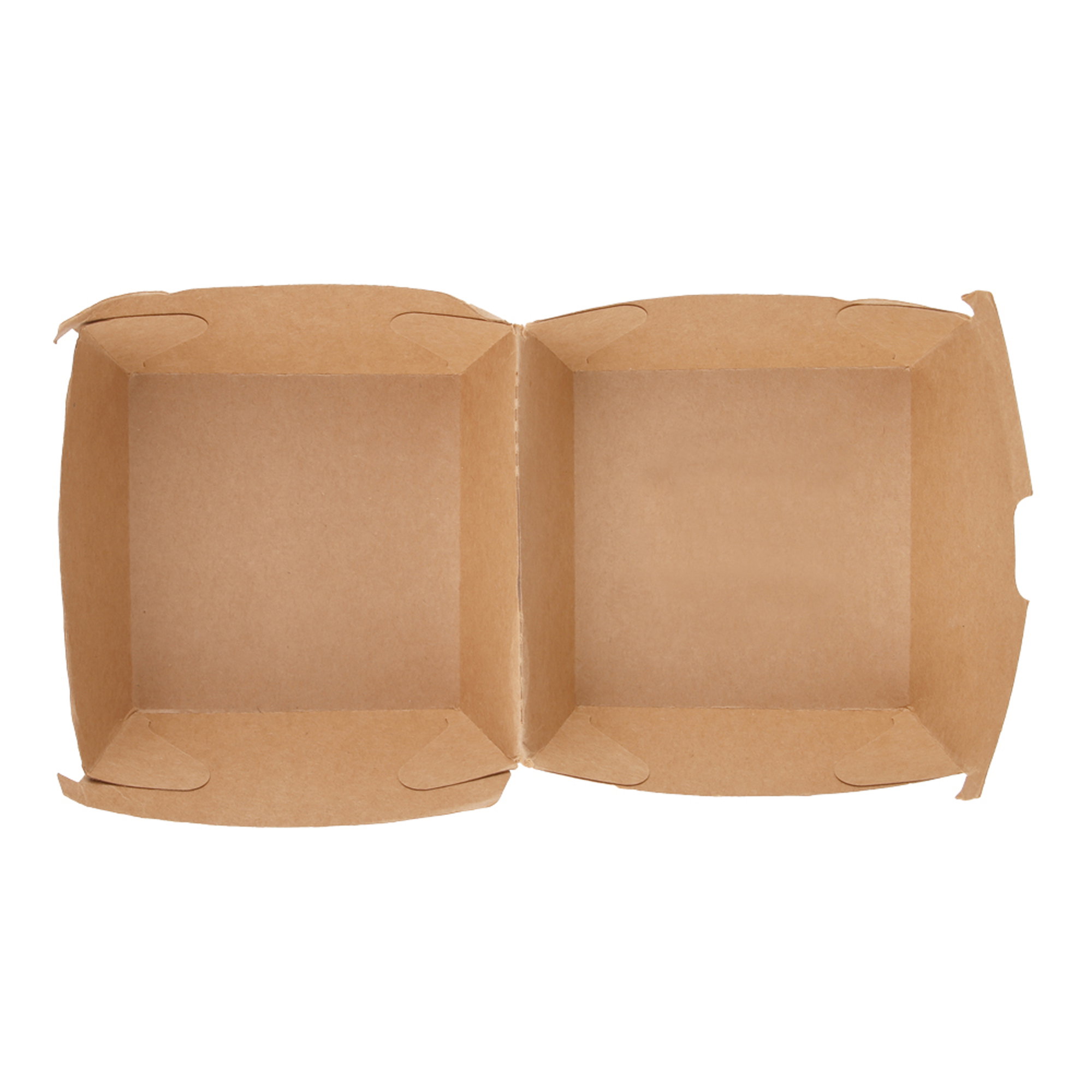 Kartonbox, Verpackung, Zweier-Pack, braun, offen