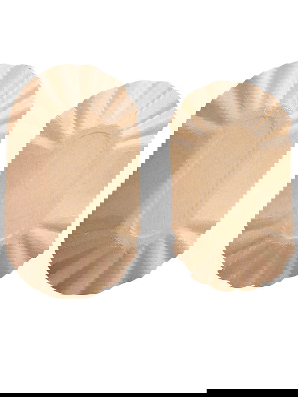 Pommesschalen Kraftpapier oval