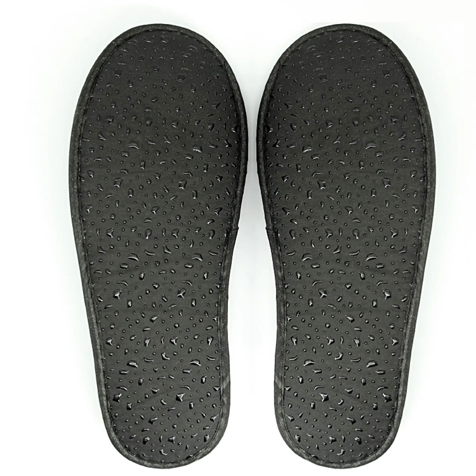 Ciabatte da hotel in spugna nere chiuse 29 cm