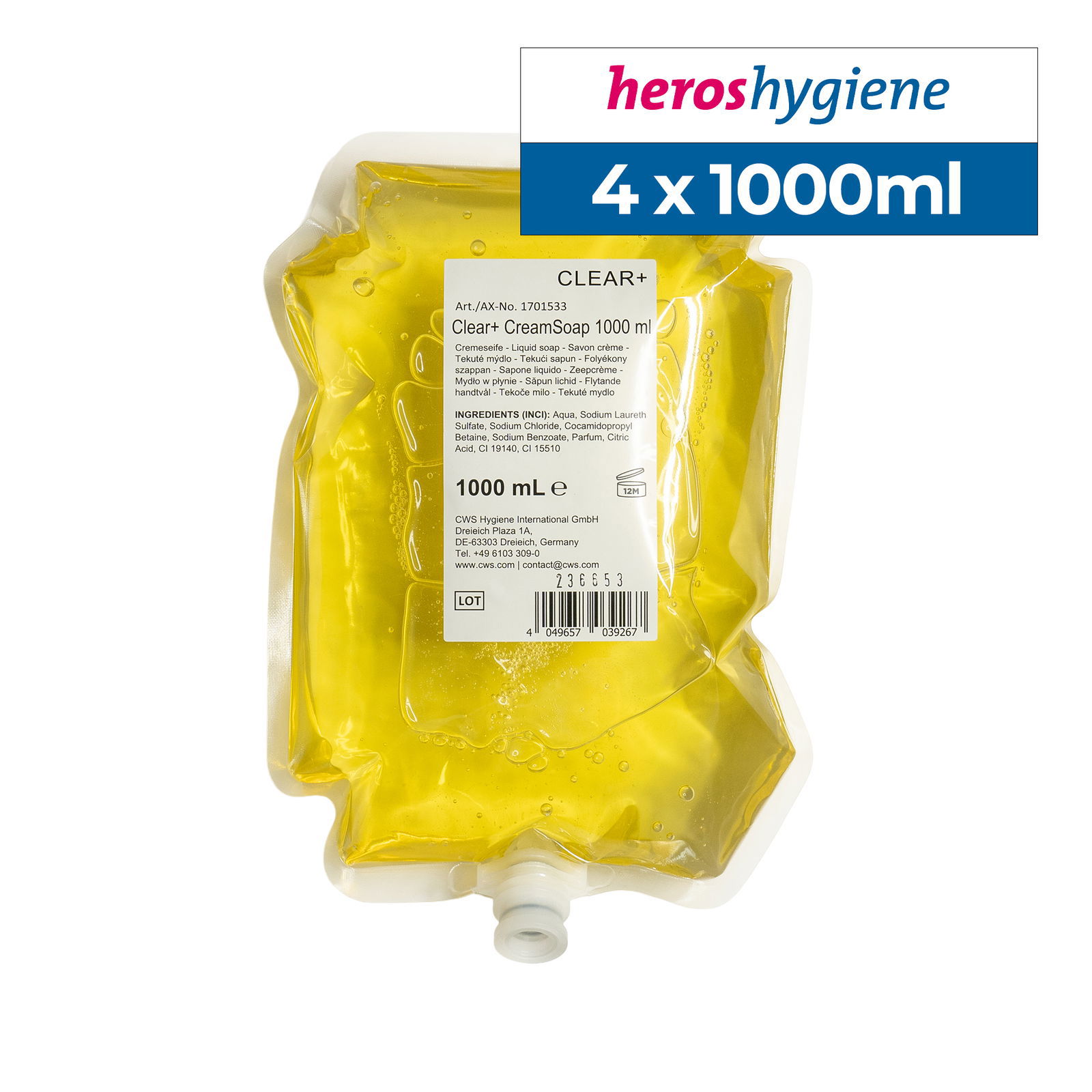 Clear+ 1701533 Cremeseife Zitrus 1000ml