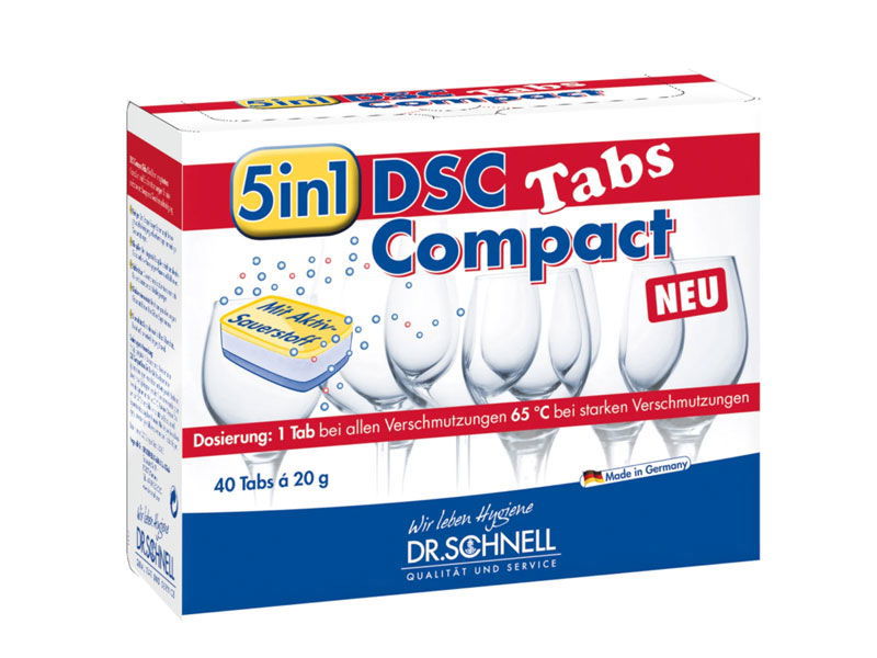 DSC Compact Spülmaschinentabs mit Aktiv-Sauerstoff