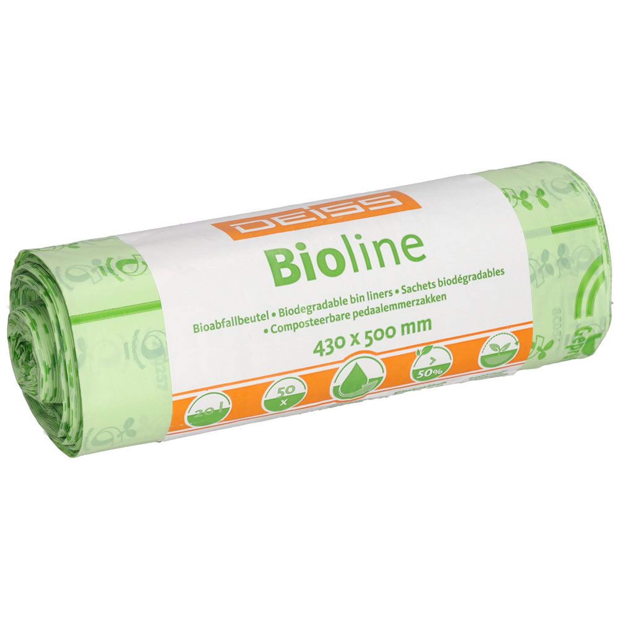 Bio-Abfallsäcke 20 l | Biofolie | Deiss Bioline