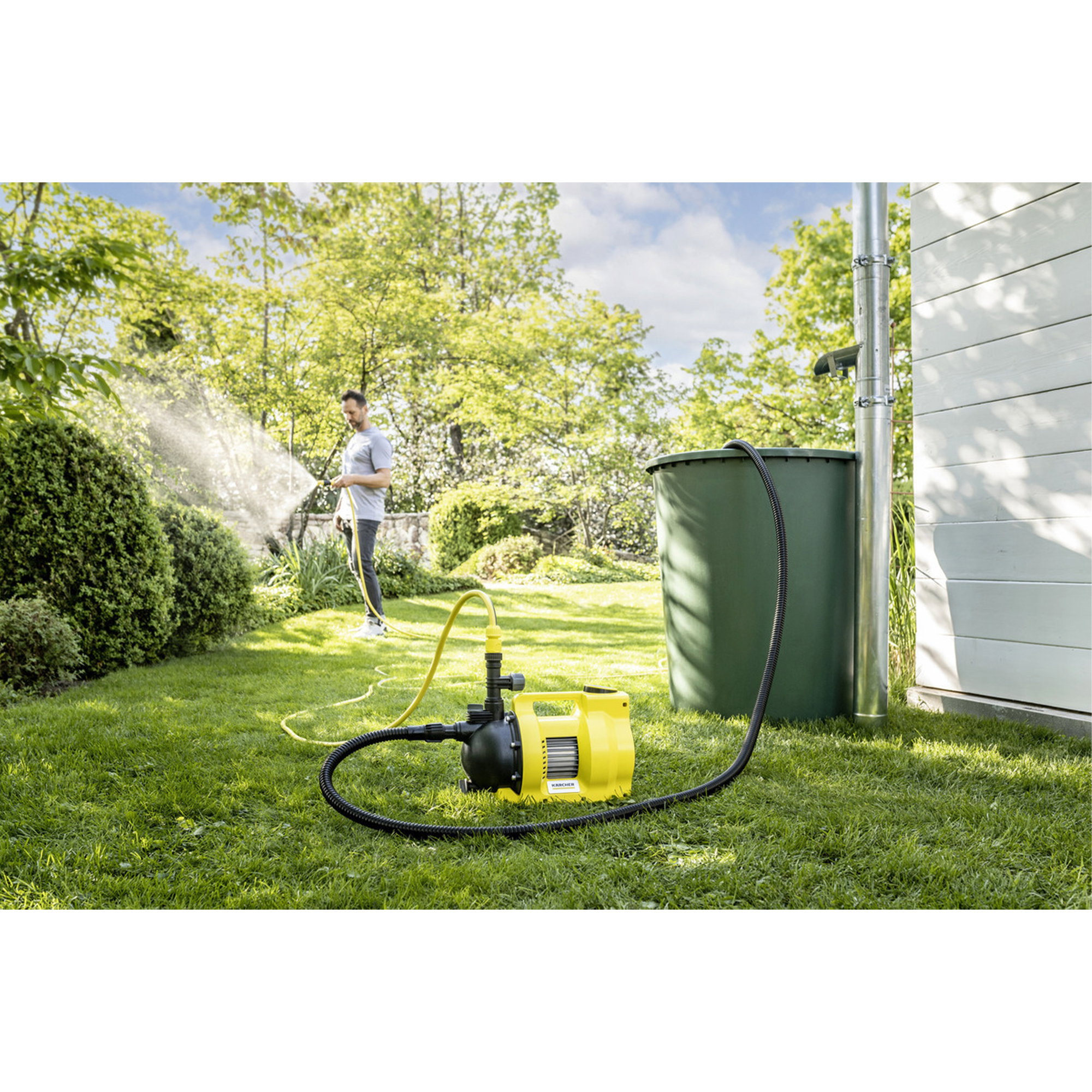 Pumpe, Garten, Schlauch, Sprühgerät, Bewässerung