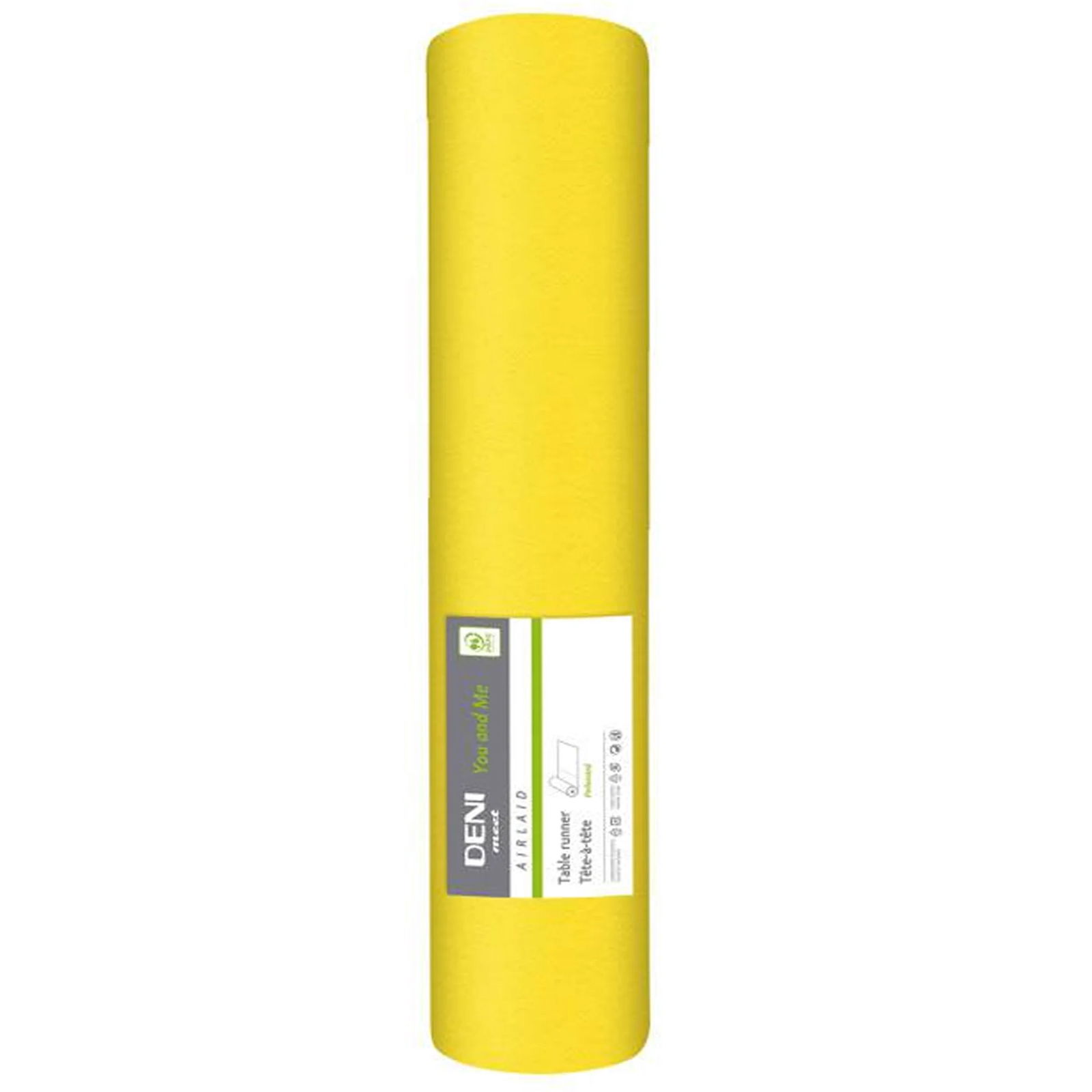 Chemin de table en Airlaid jaune 120 cm x 40 cm – DENI meet