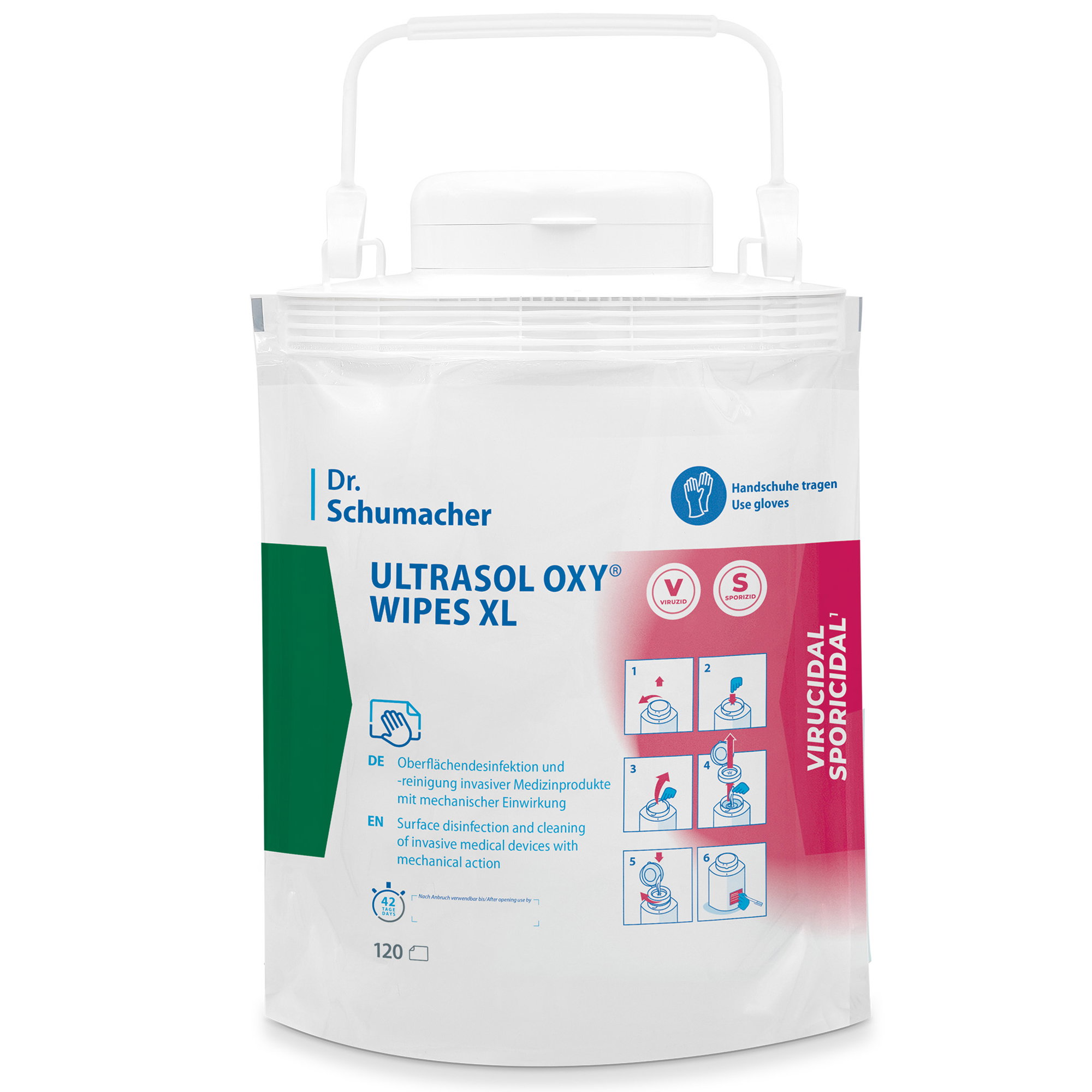 Desinfektionstücher | Dr. Schumacher Ultrasol Oxy Wipes XL